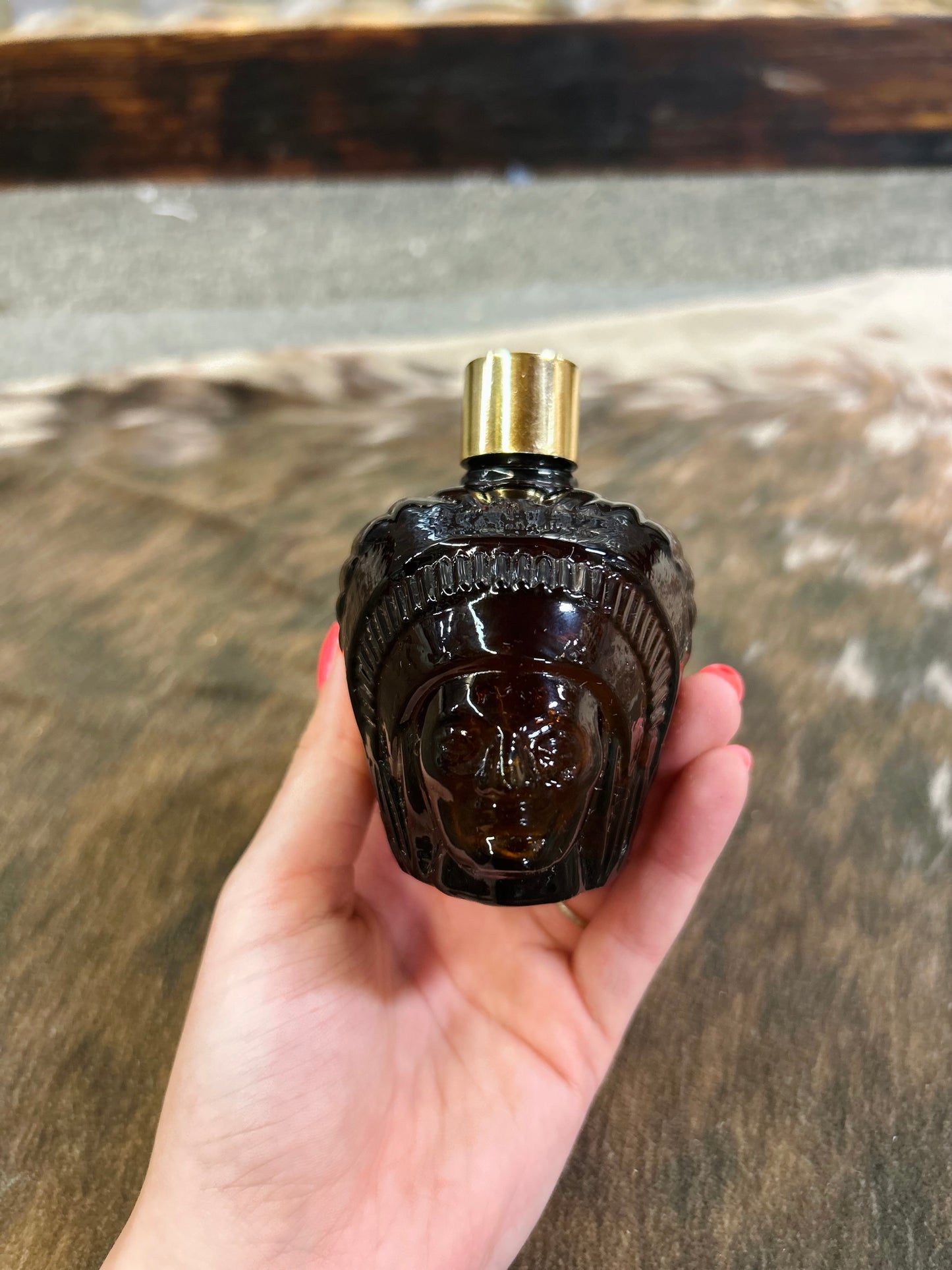 Vintage Avon Indian Chieftain Decanter w/ box