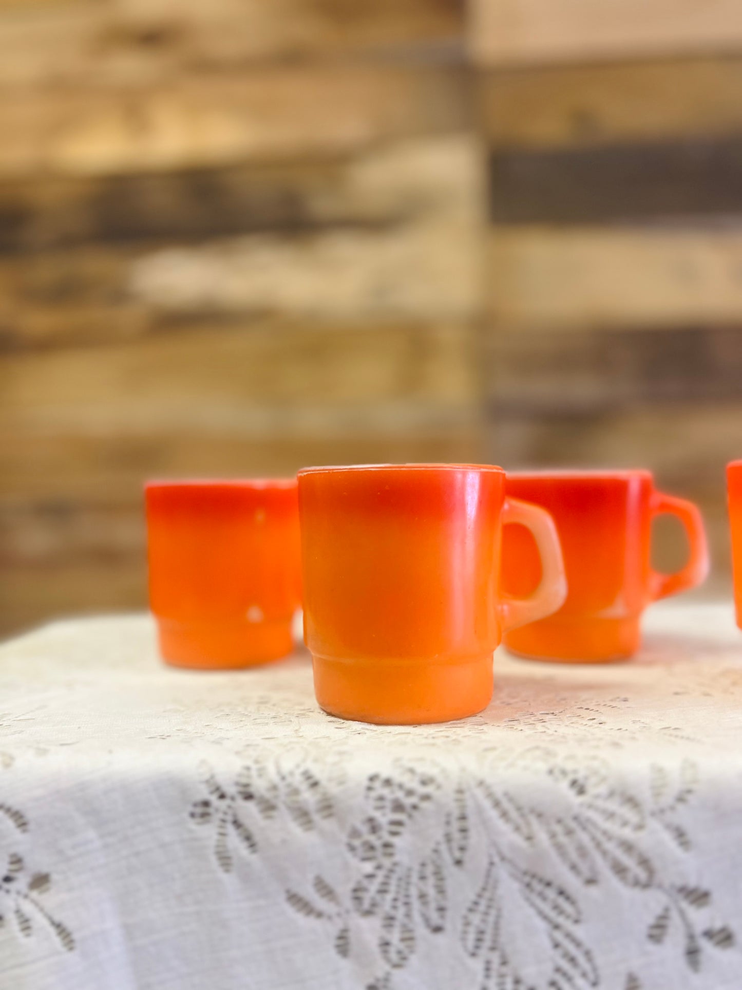 Vintage Set of Four Fire King Mugs