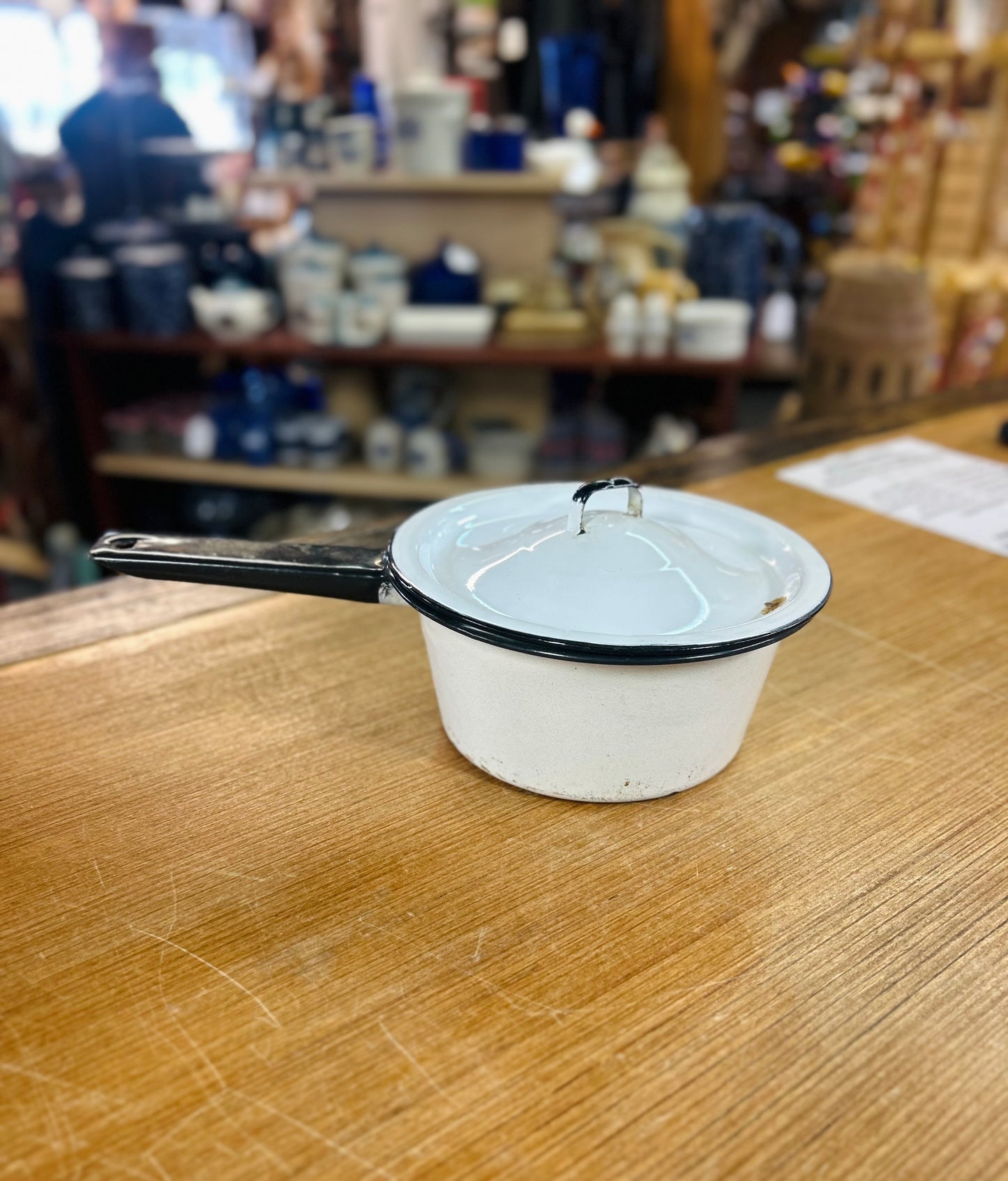 Vintage Pot with Lid