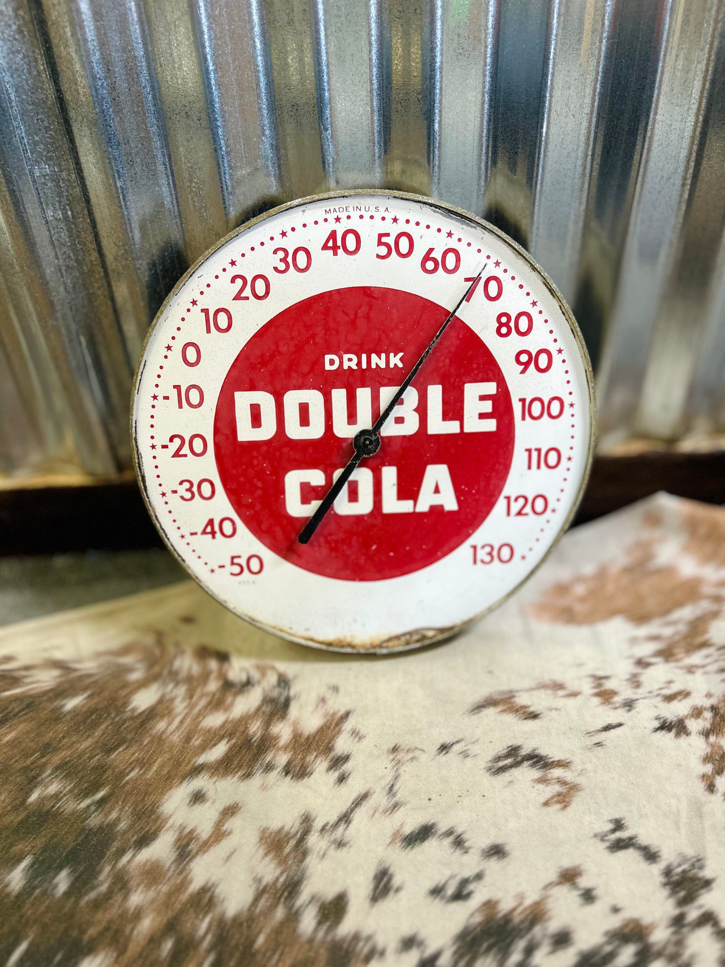 Vintage 1950's Drink Double Cola Clock