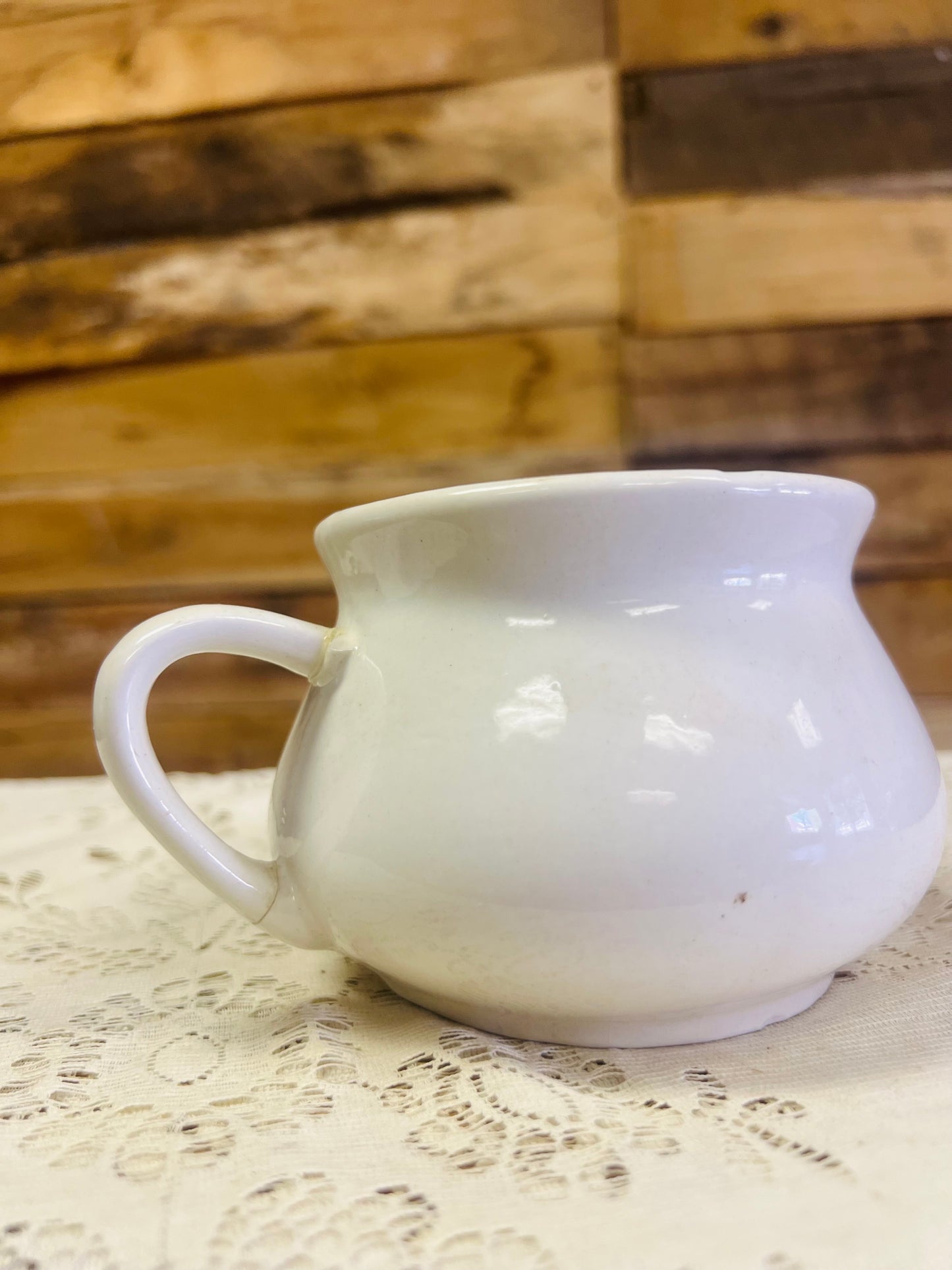 Vintage 70s Ceramic Soup Recipe Mug - Chicken Soup
