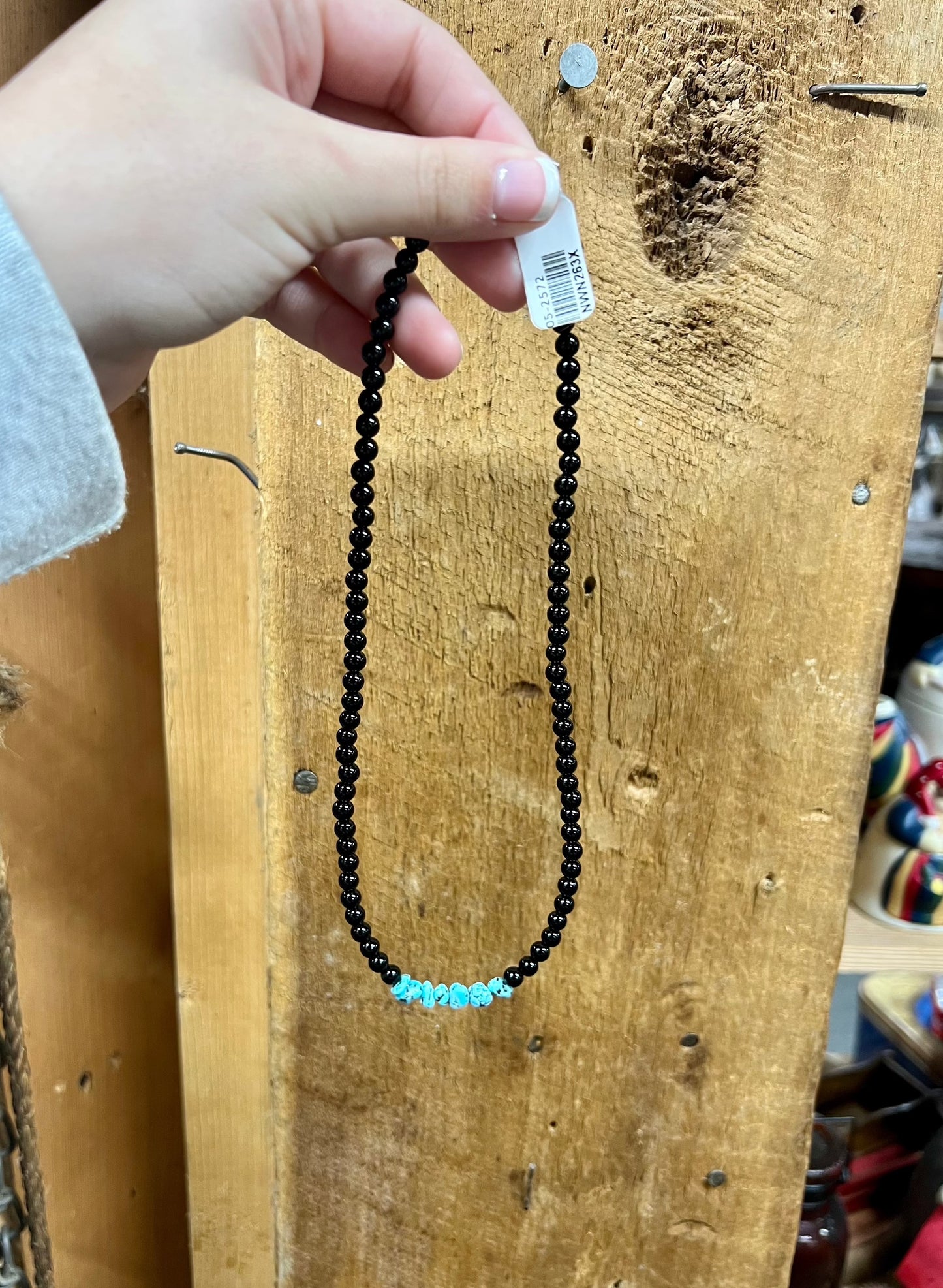 Turquoise and Black Onyx Necklace