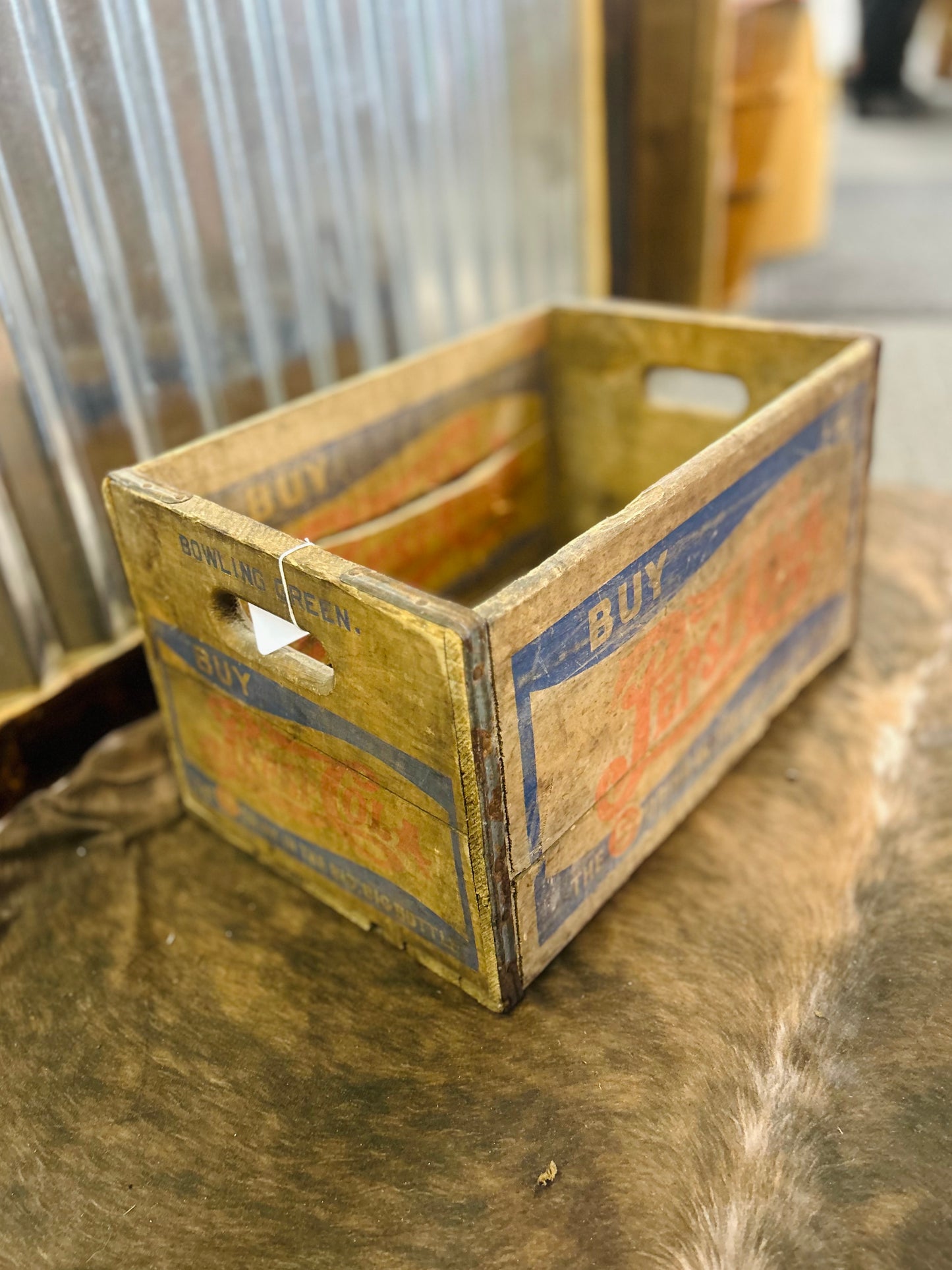 Rare Pepsi Cola Crate Big Bottle Bowling Green, KY