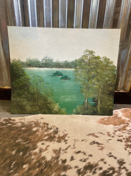 Hand Painting Of Nolin Lake By Local Artist