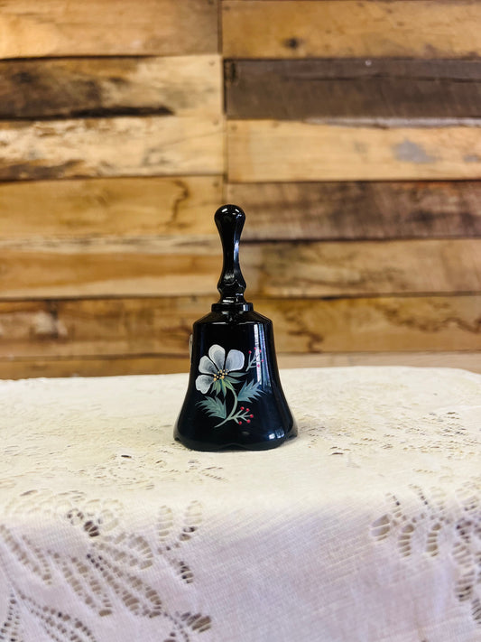 Vintage Fenton Black Bell with Box