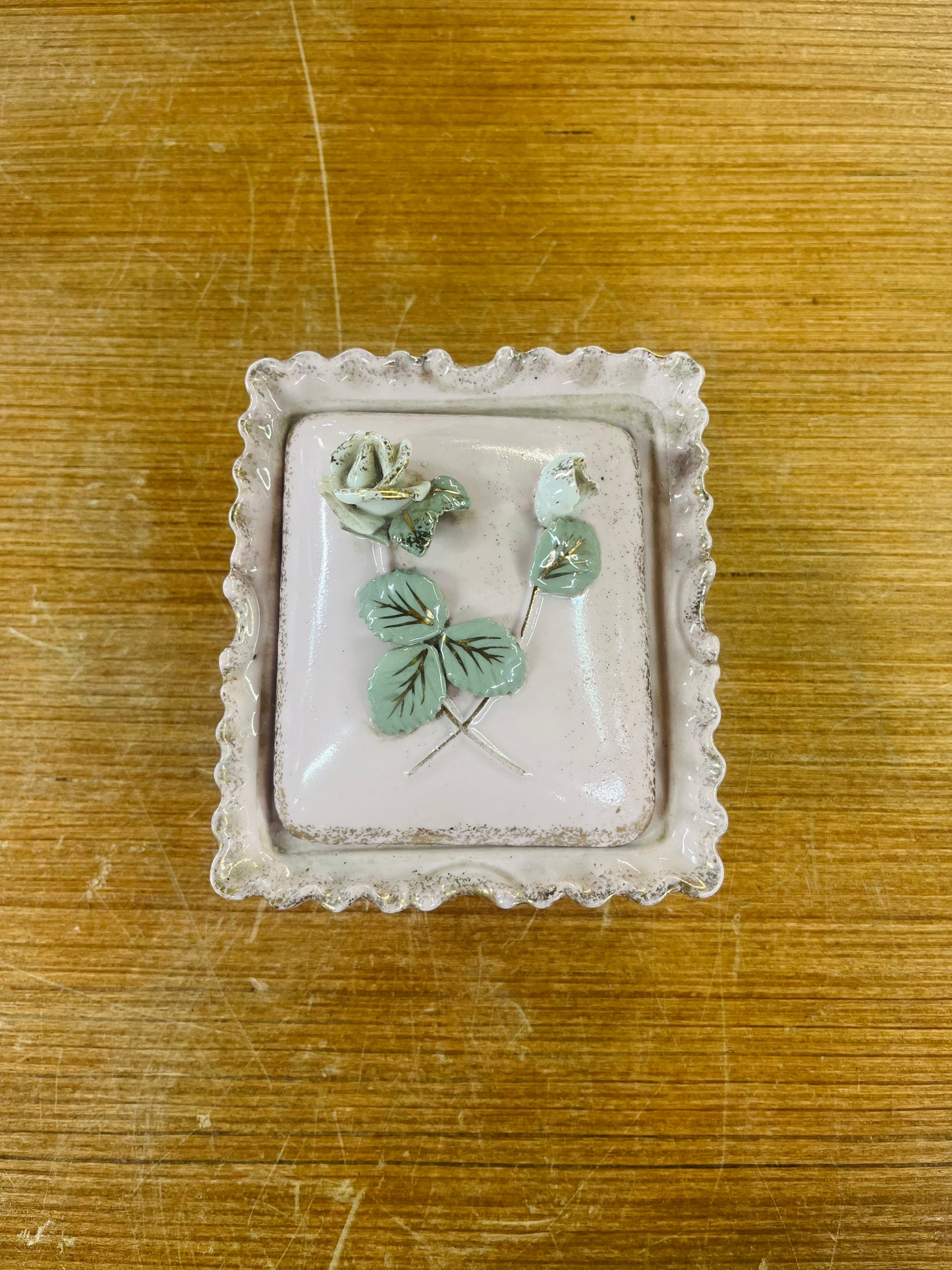 Vintage Pink Trinket Box