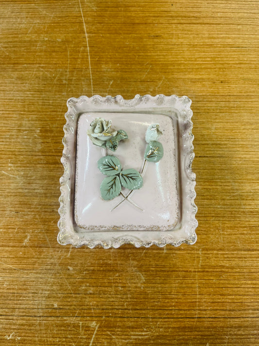 Vintage Pink Trinket Box