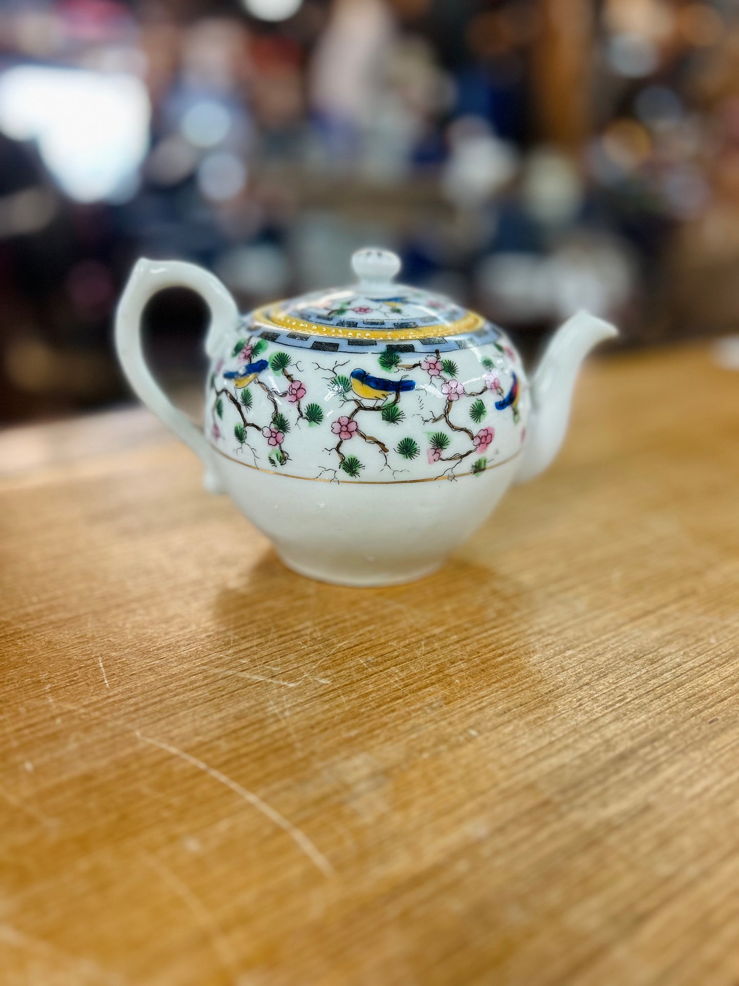 Vintage Handpainted Nippon Floral Teapot