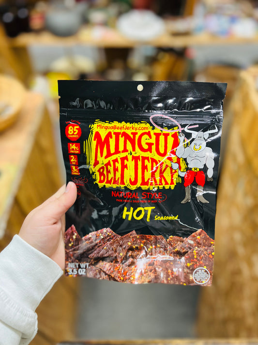 Mingua Beef Jerky Hot 3.5oz Bag