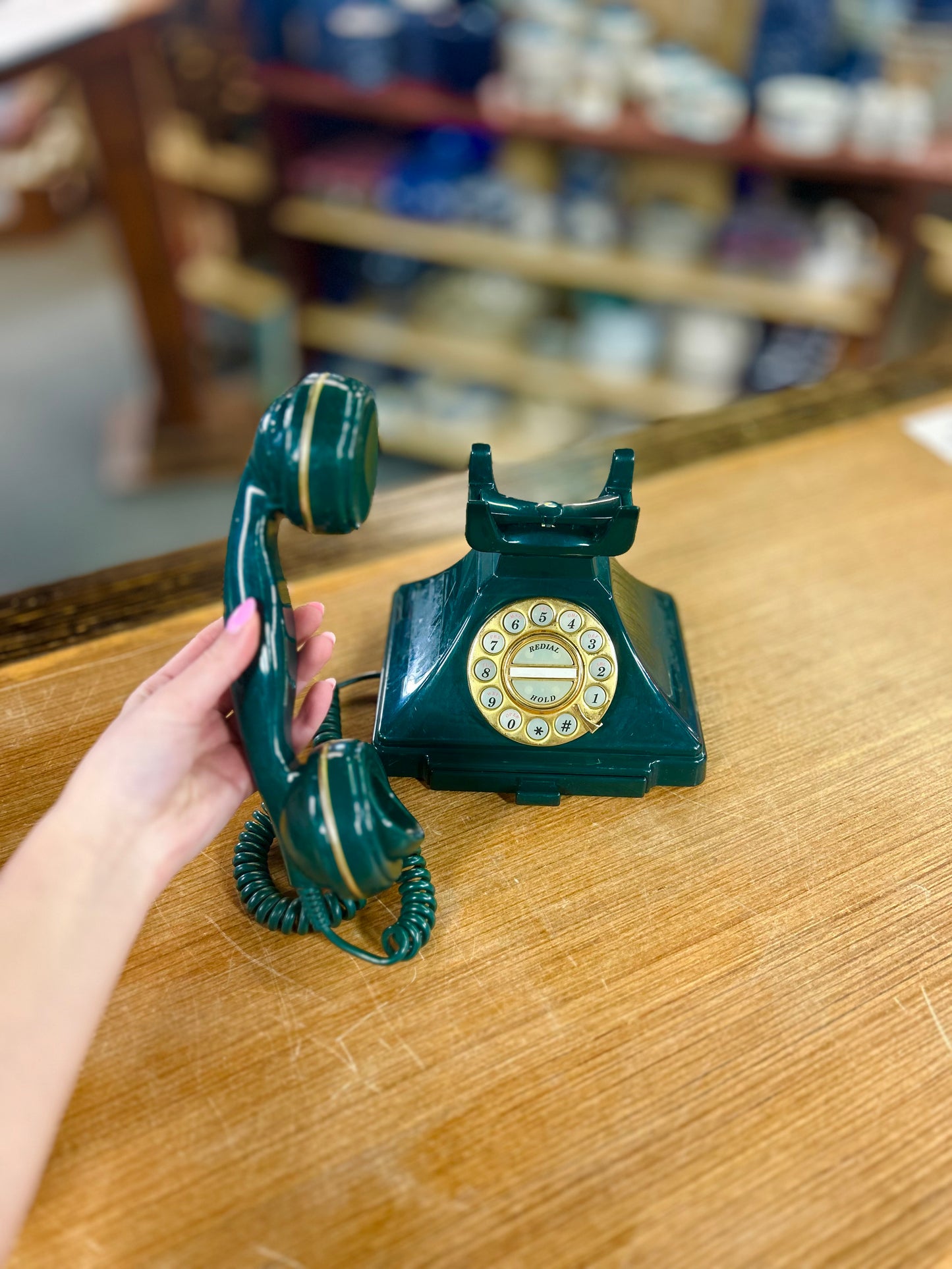 Old Rotary Push Button Telephone Super Deluxe