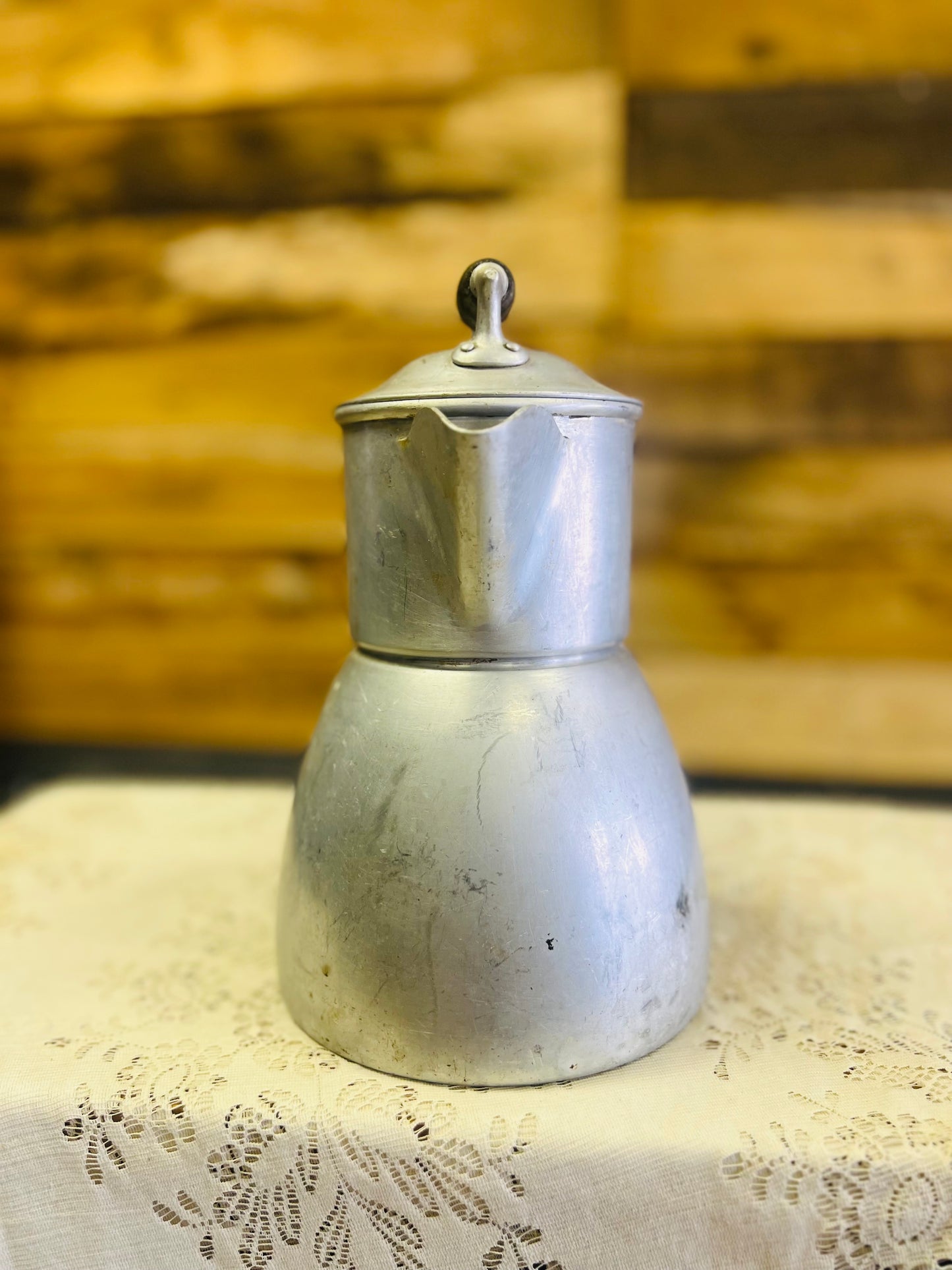 Vintage Wear-Ever Aluminum Stove Top Percolator