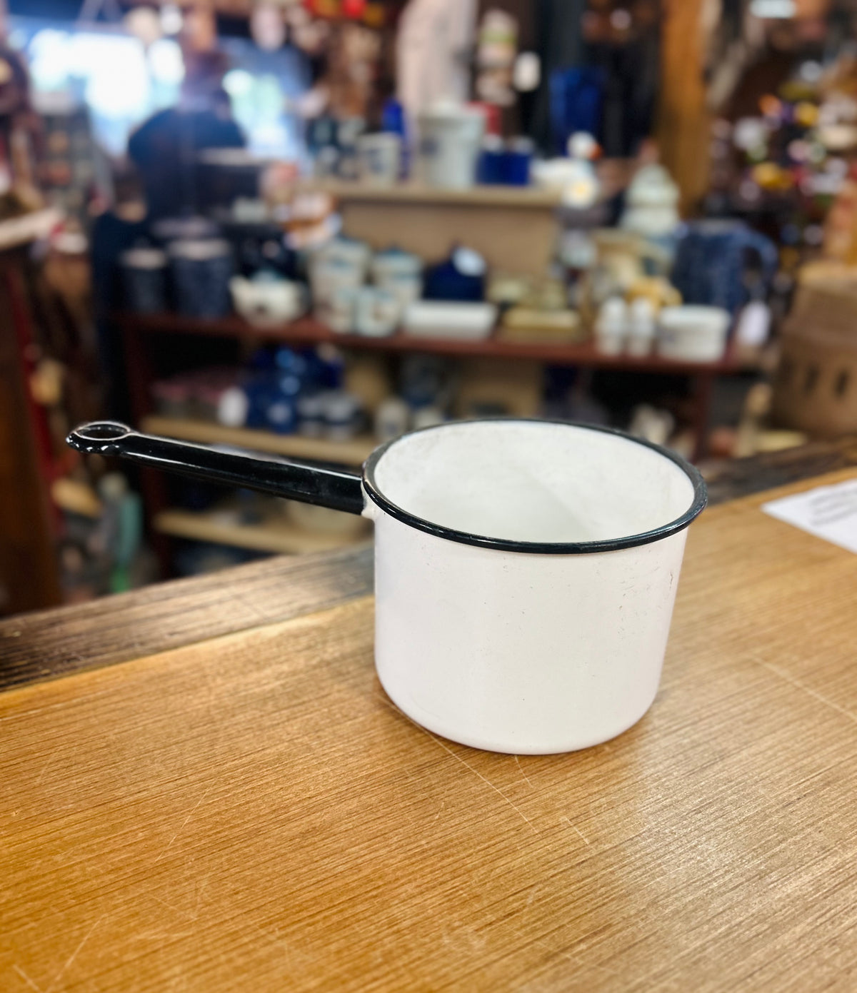 Vintage Ceramic White Pot