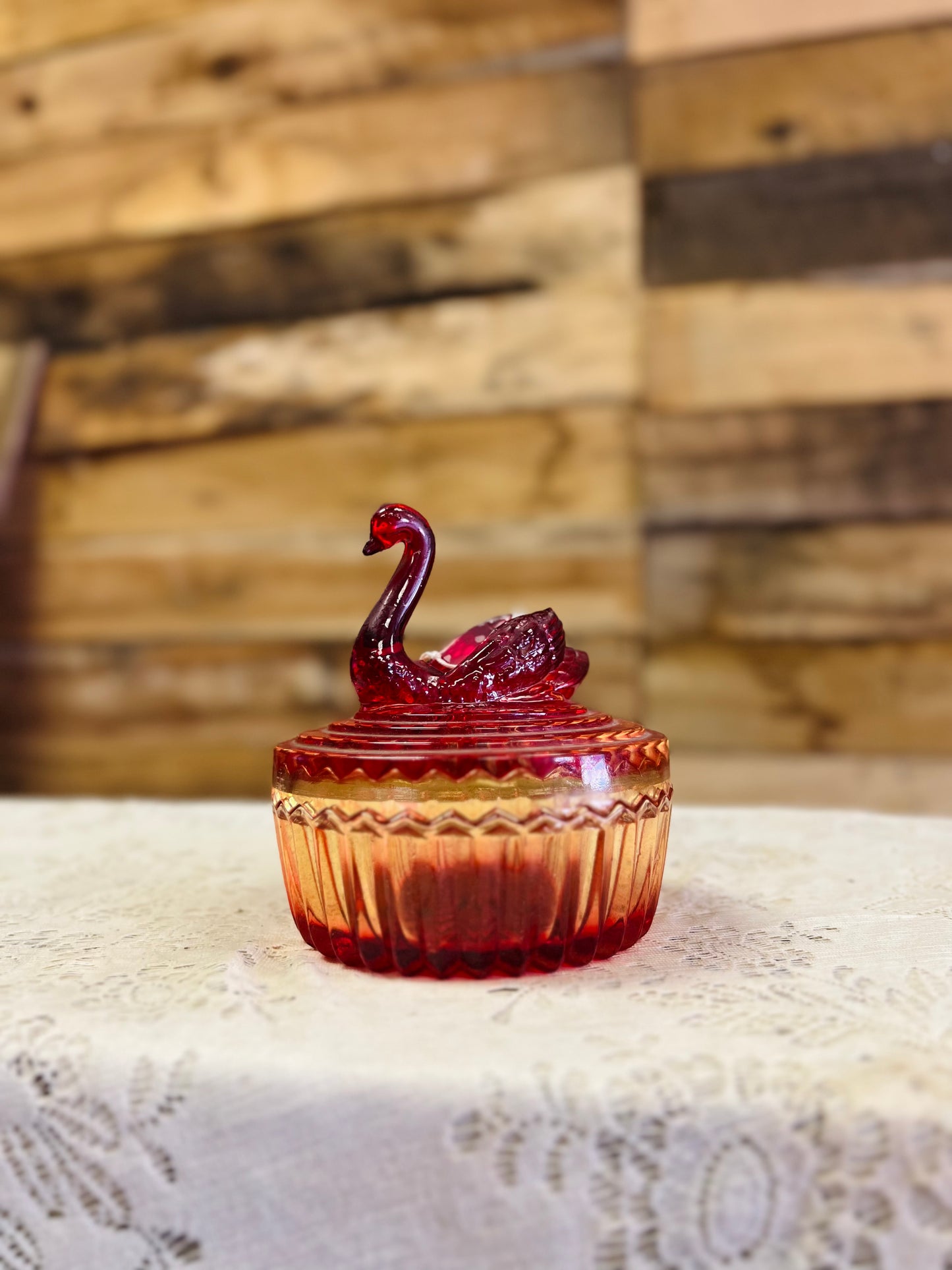 Vintage Swan Trinket Dish