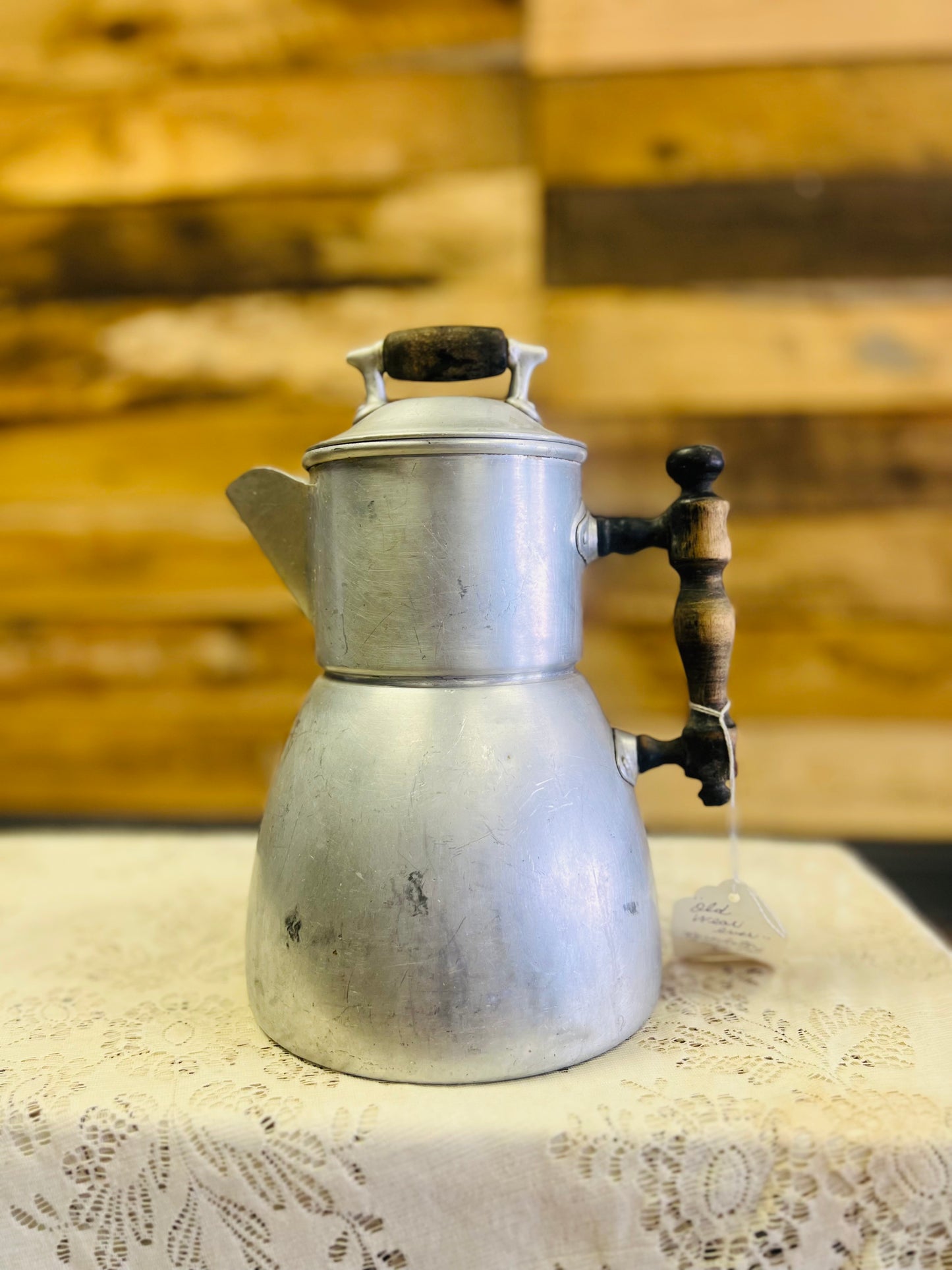 Vintage Wear-Ever Aluminum Stove Top Percolator