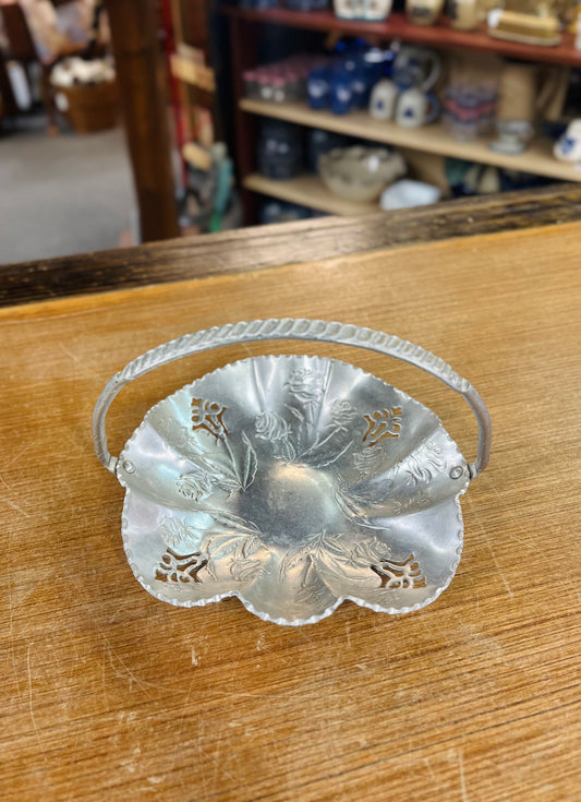 Vintage Metal Bride's Basket