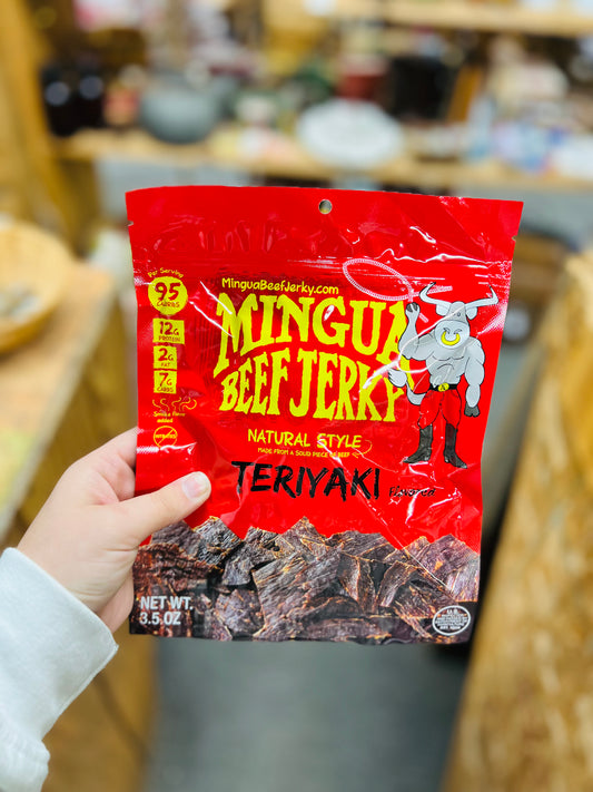 Mingua Beef Jerky Teriyaki 3.5oz Bag