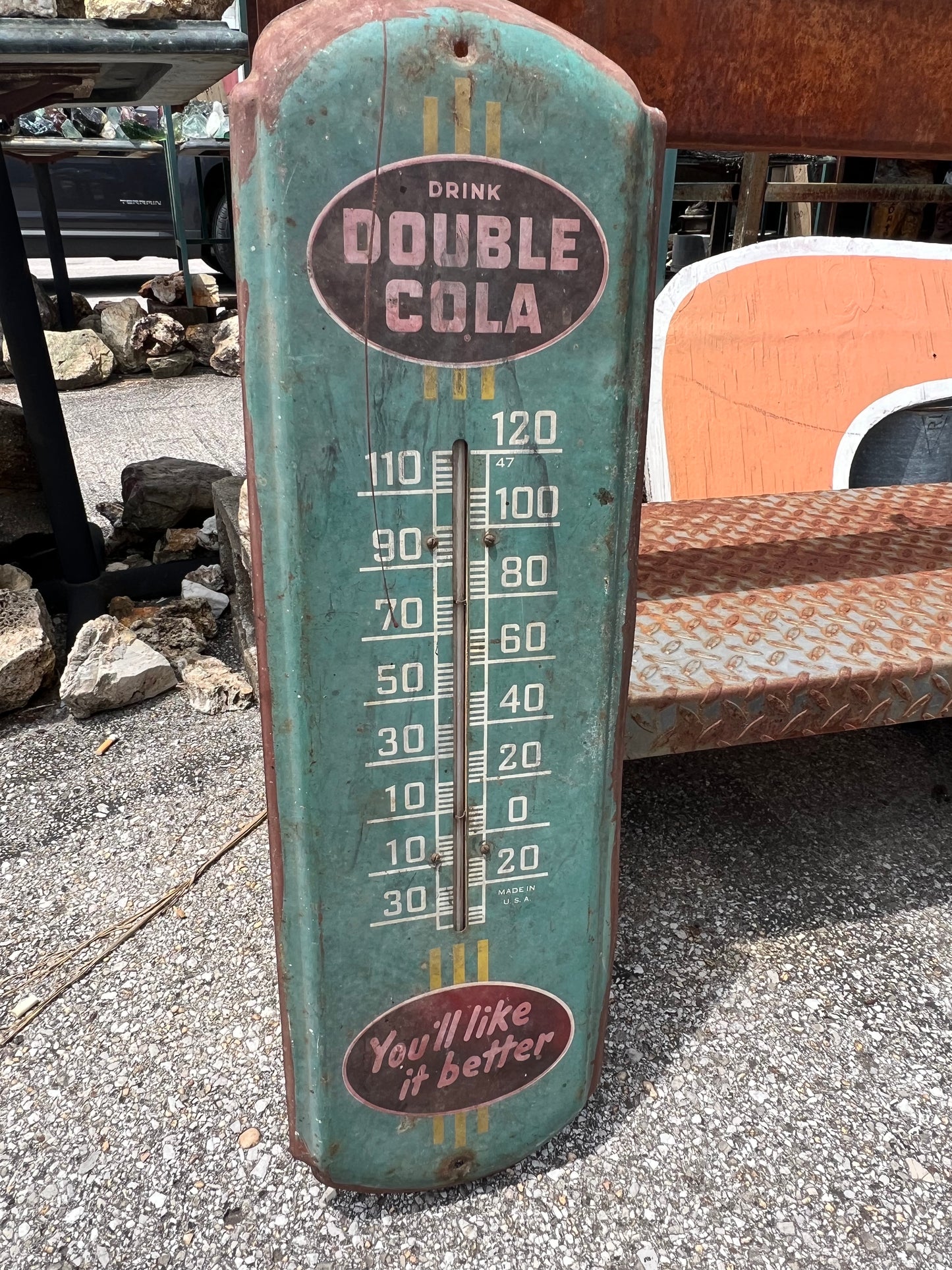 Double Cola 1960s Thermometer