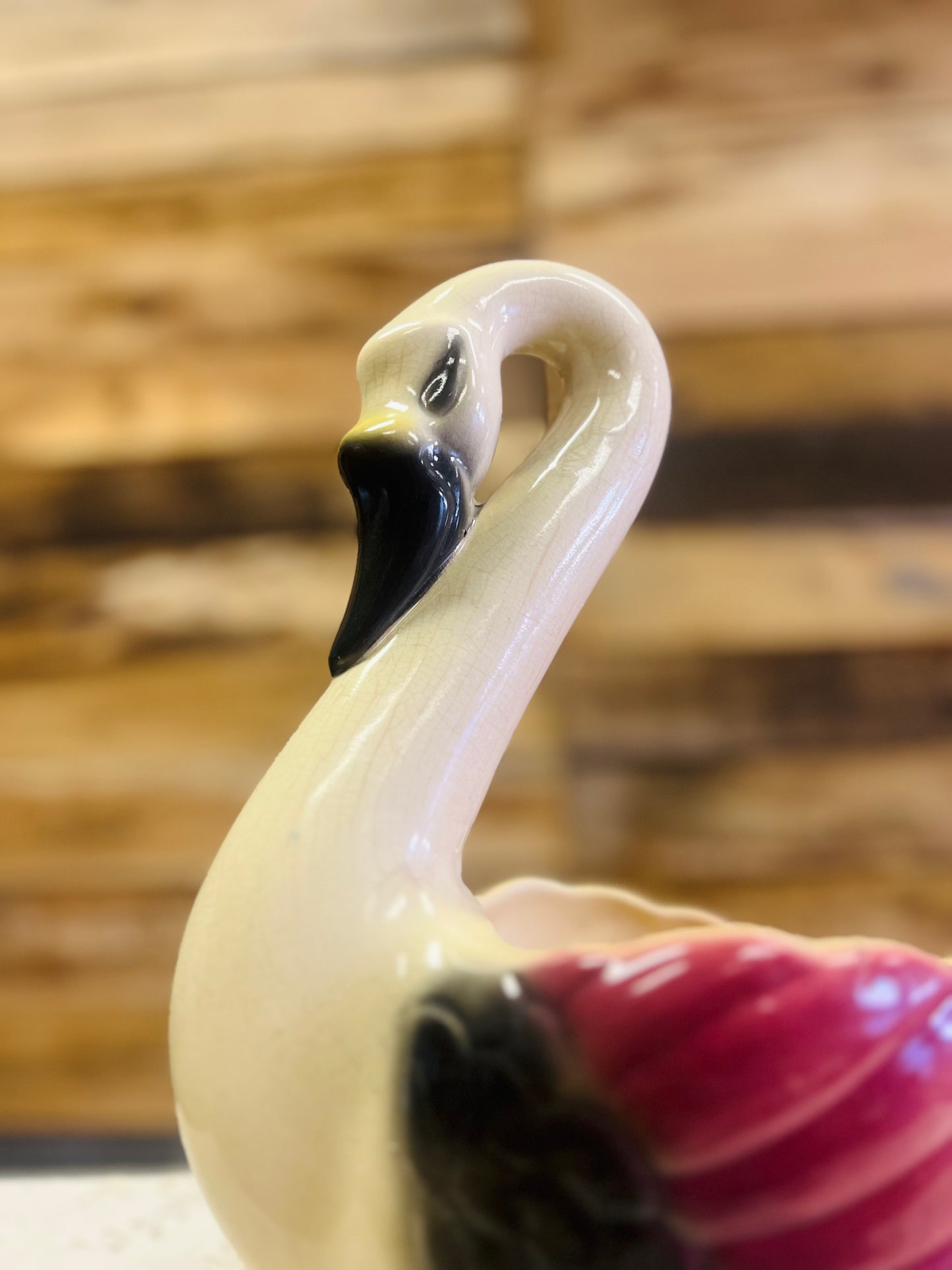 Vintage Large Swan Planter