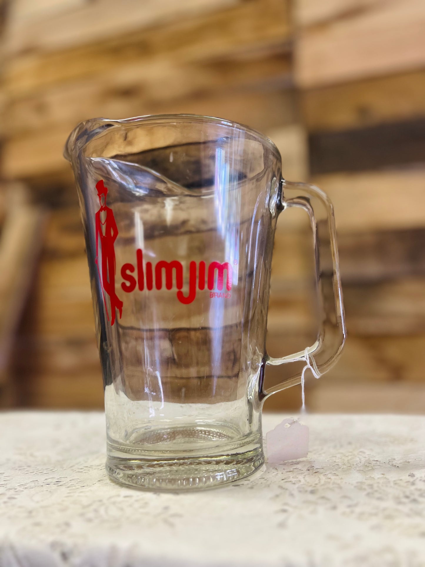 Vintage Slim Jim Brand Large Pitcher
