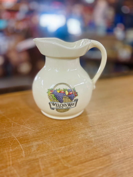 Vintage McCoy Pottery Welch's Grape Pitcher