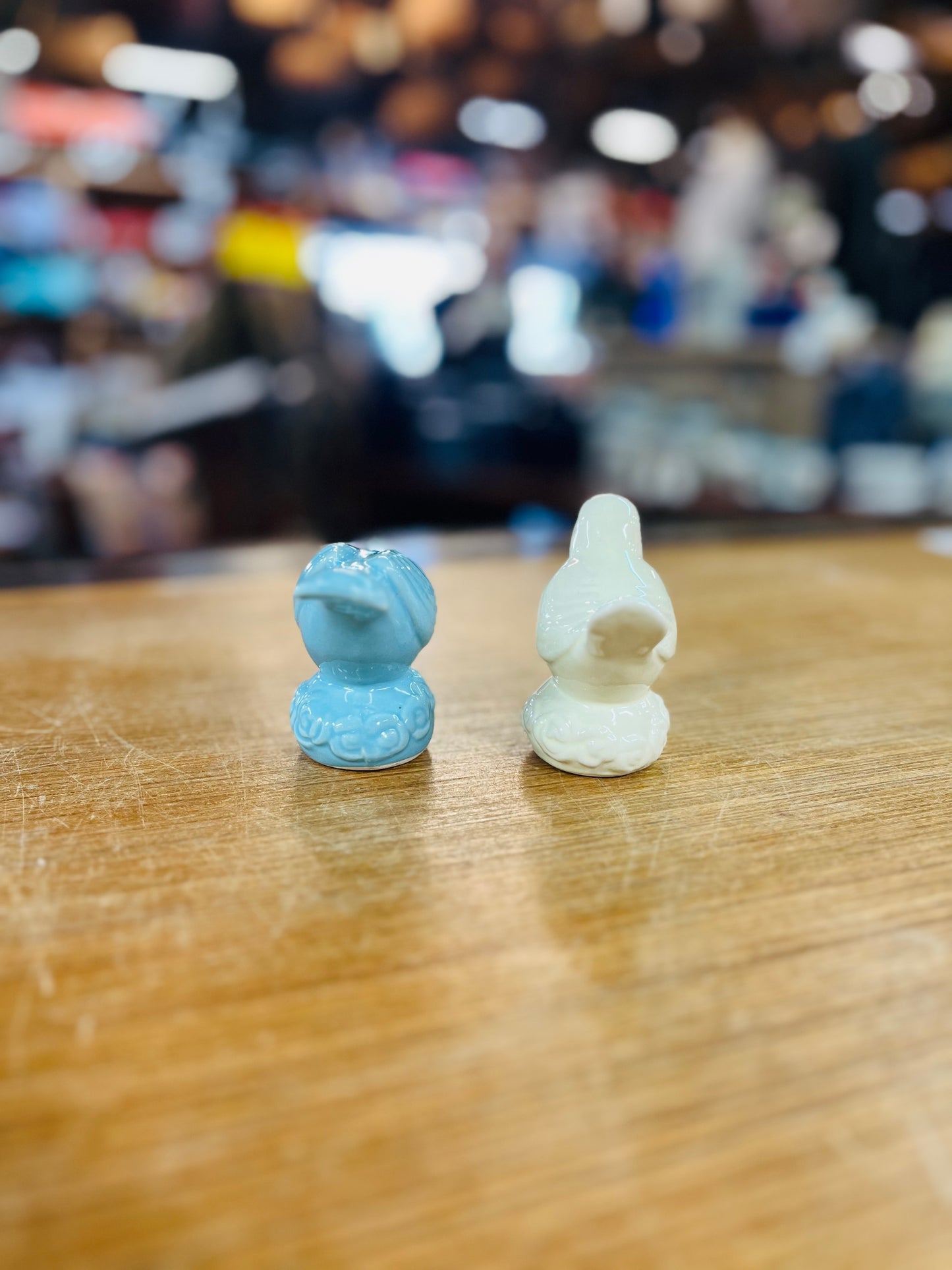 Vintage Ceramic Love Birds Salt & Pepper Shakers