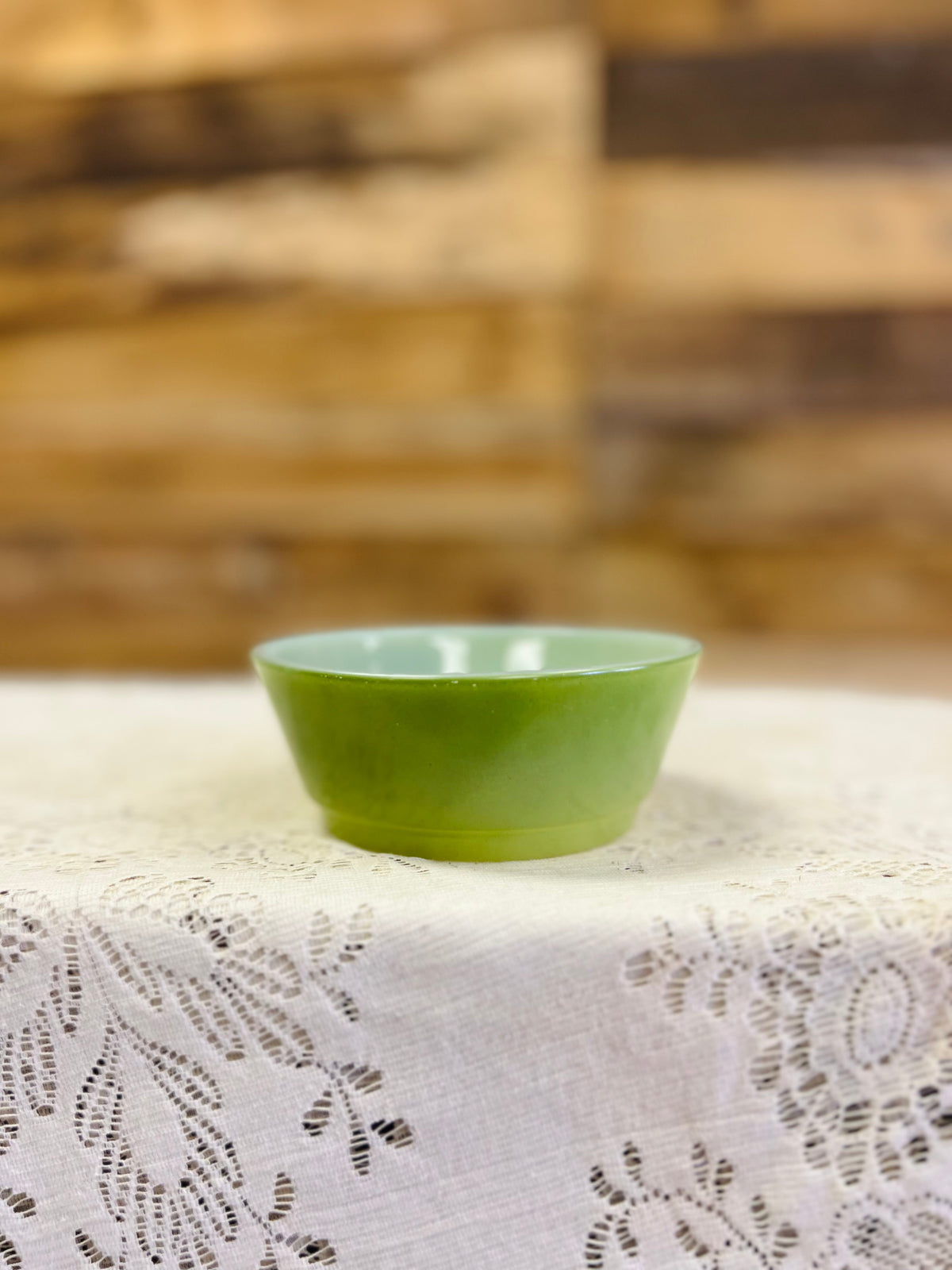 Vintage Green Fire King Bowl