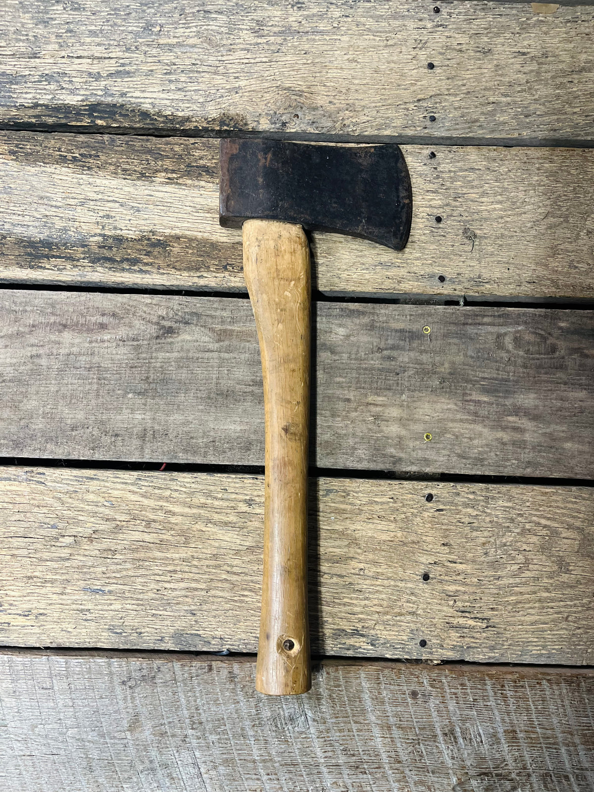 Single Bit Wooden Handled Hatchet