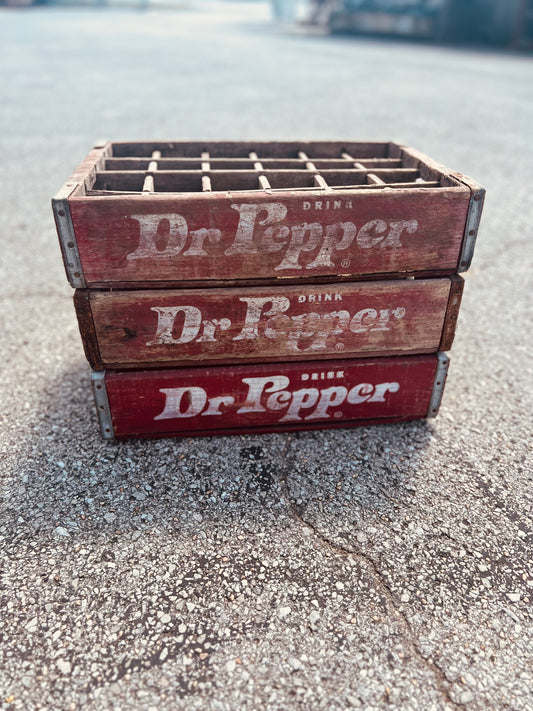 Dr. Pepper Wood Crate