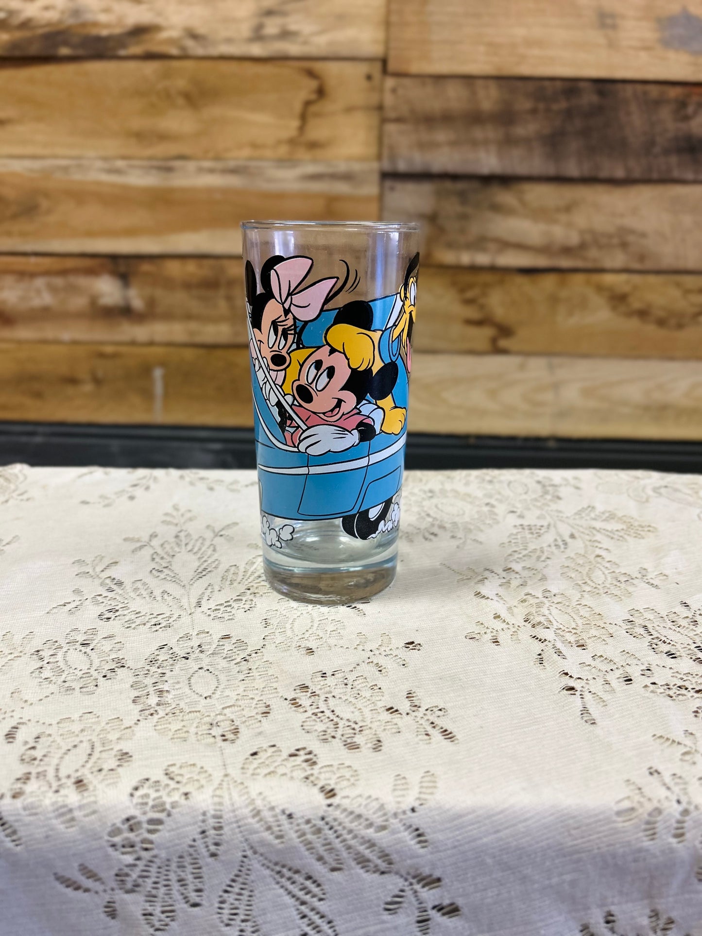 Vintage Walt Disney Company Collectible Mickey and Minnie In Car Cup