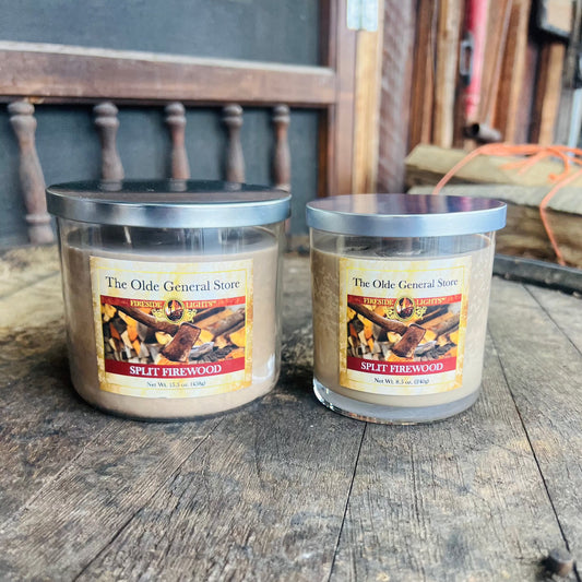 The Olde General Store Split Firewood Candle