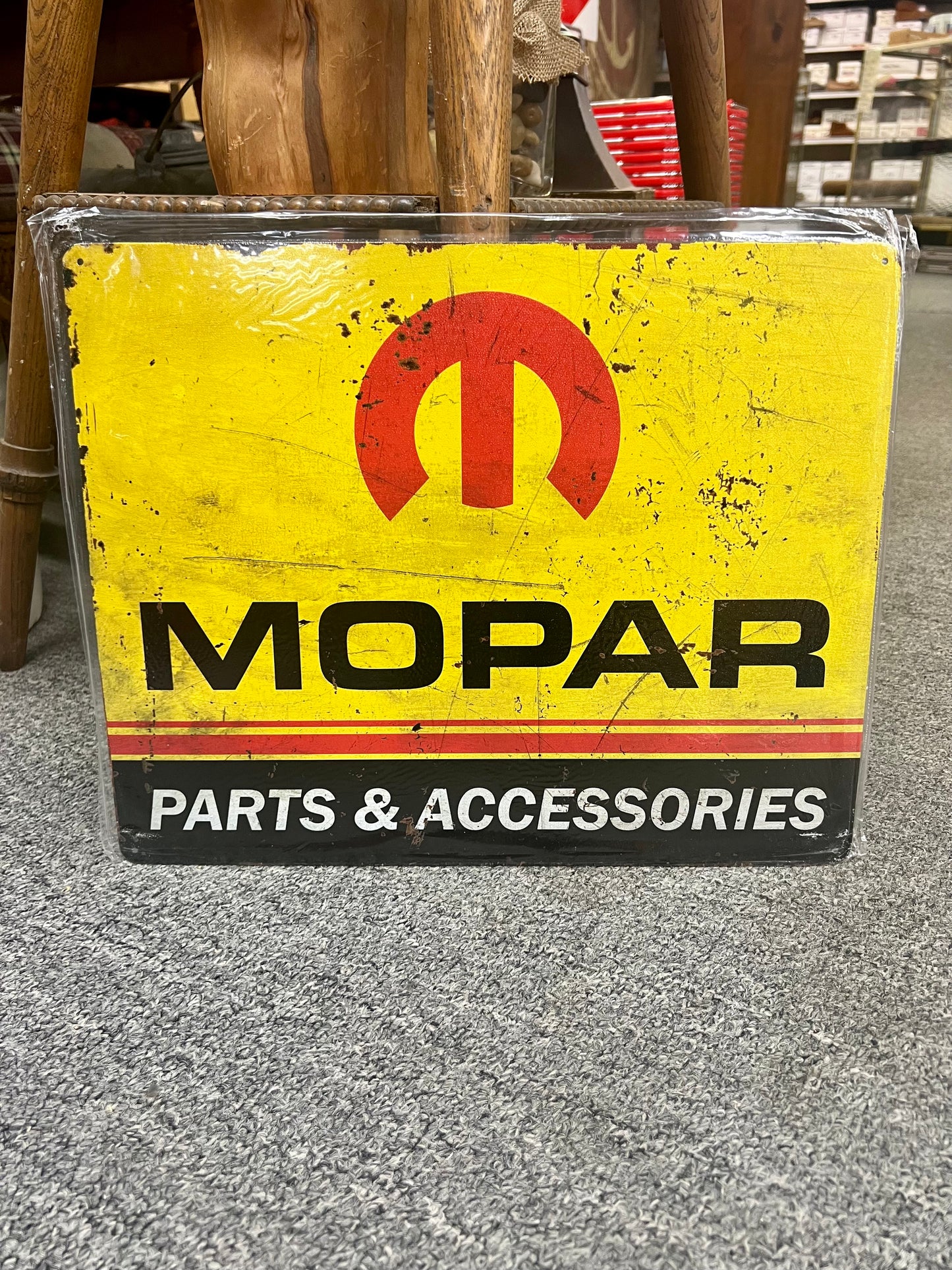 MOPAR Parts and Accessories Metal Sign