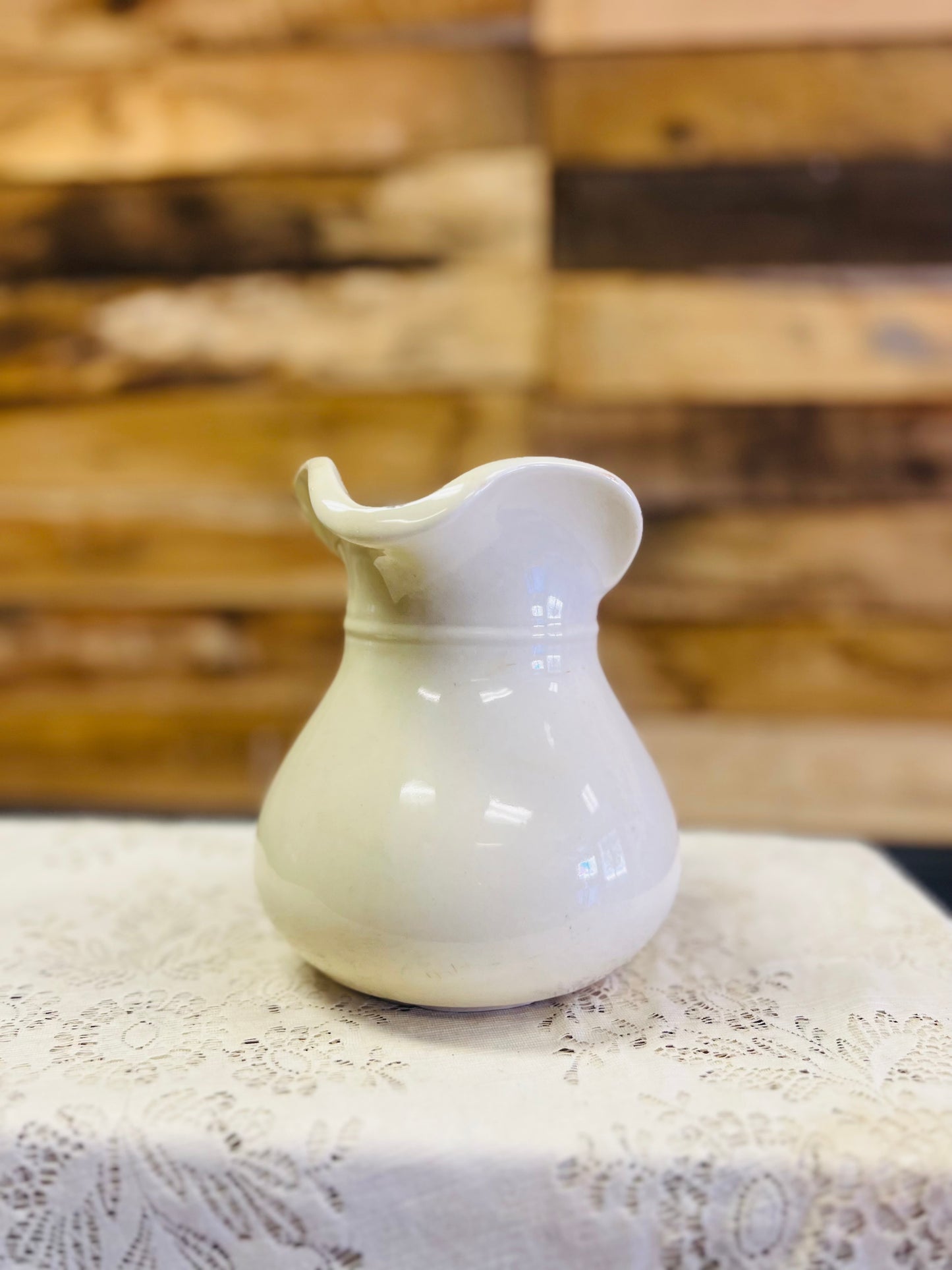 Vintage McCoy White Pitcher