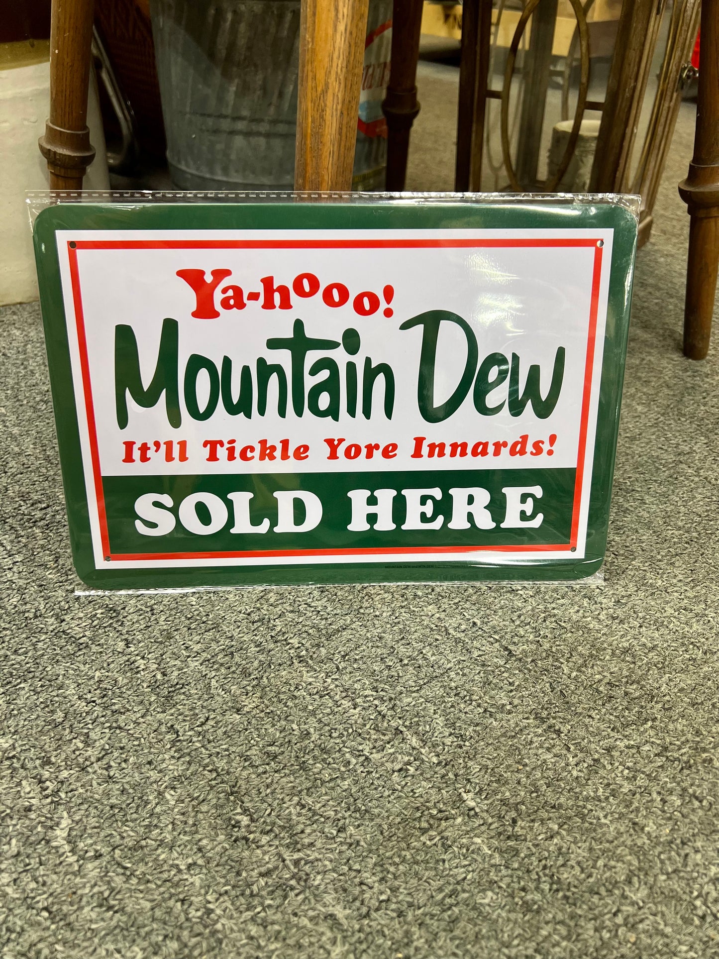 Mountain Dew Sold Here Metal Sign (Small)
