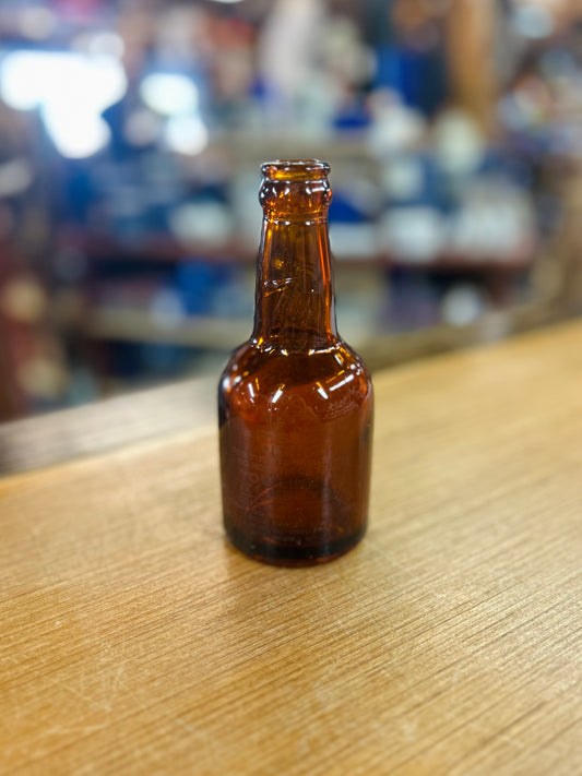Vintage Very Rare Early 1900s 7-Up Amber Embossed Bottle Dallas, TX