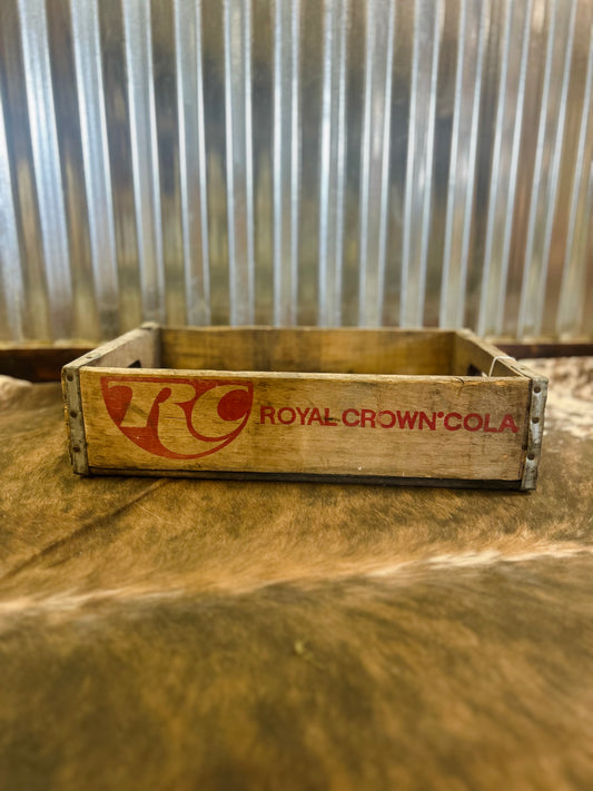 Vintage "RC" Royal Crown Cola Wood Crate Louisville, KY