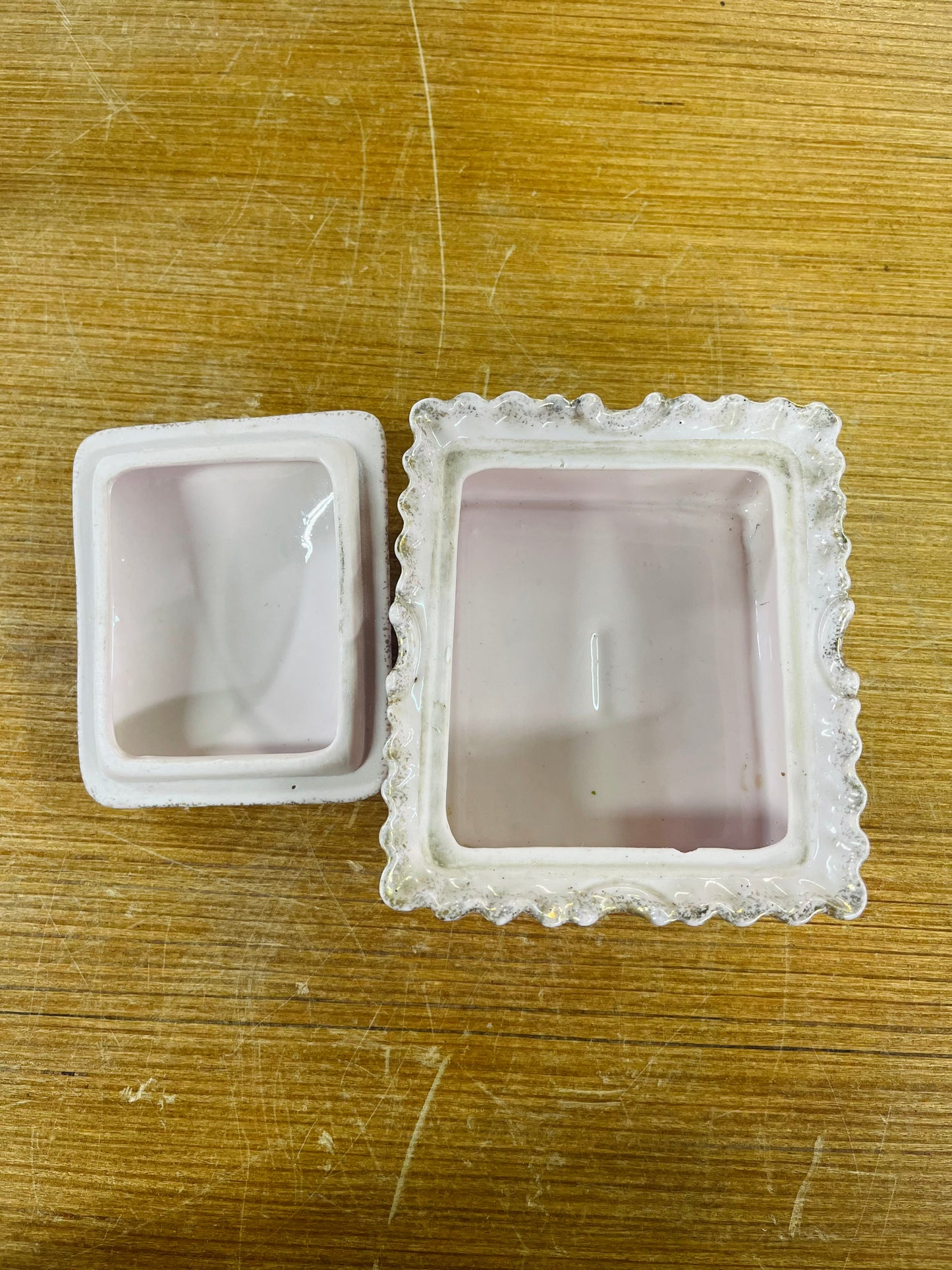 Vintage Pink Trinket Box