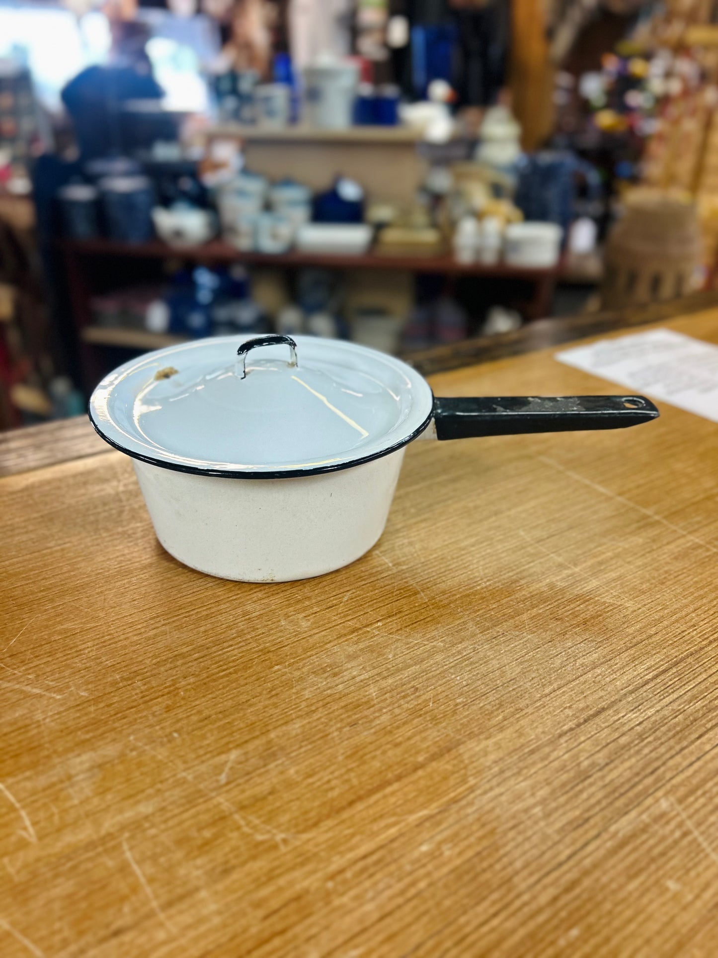 Vintage Pot with Lid