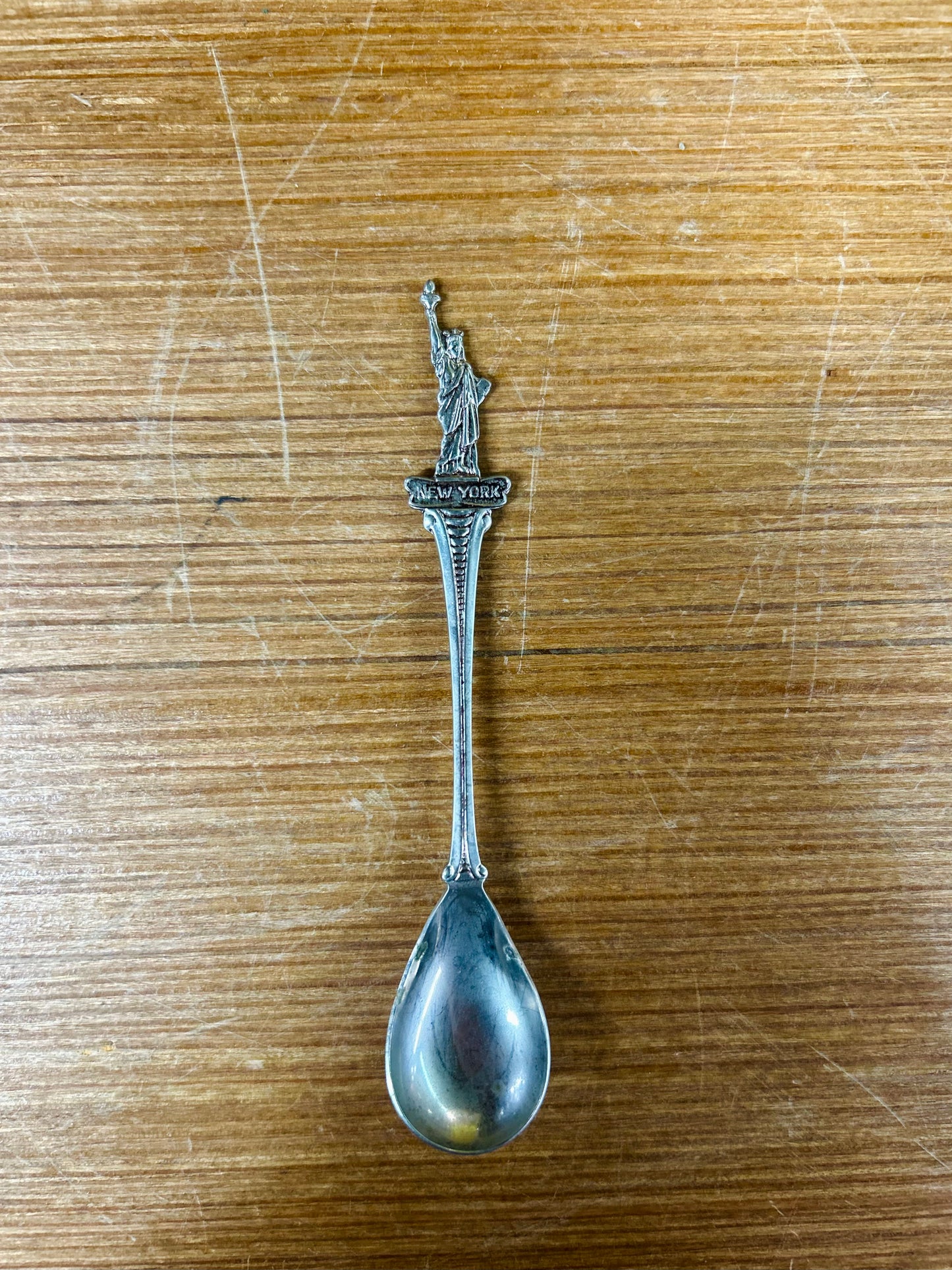 Vintage Collectible New York with Statue of Liberty Design Spoon