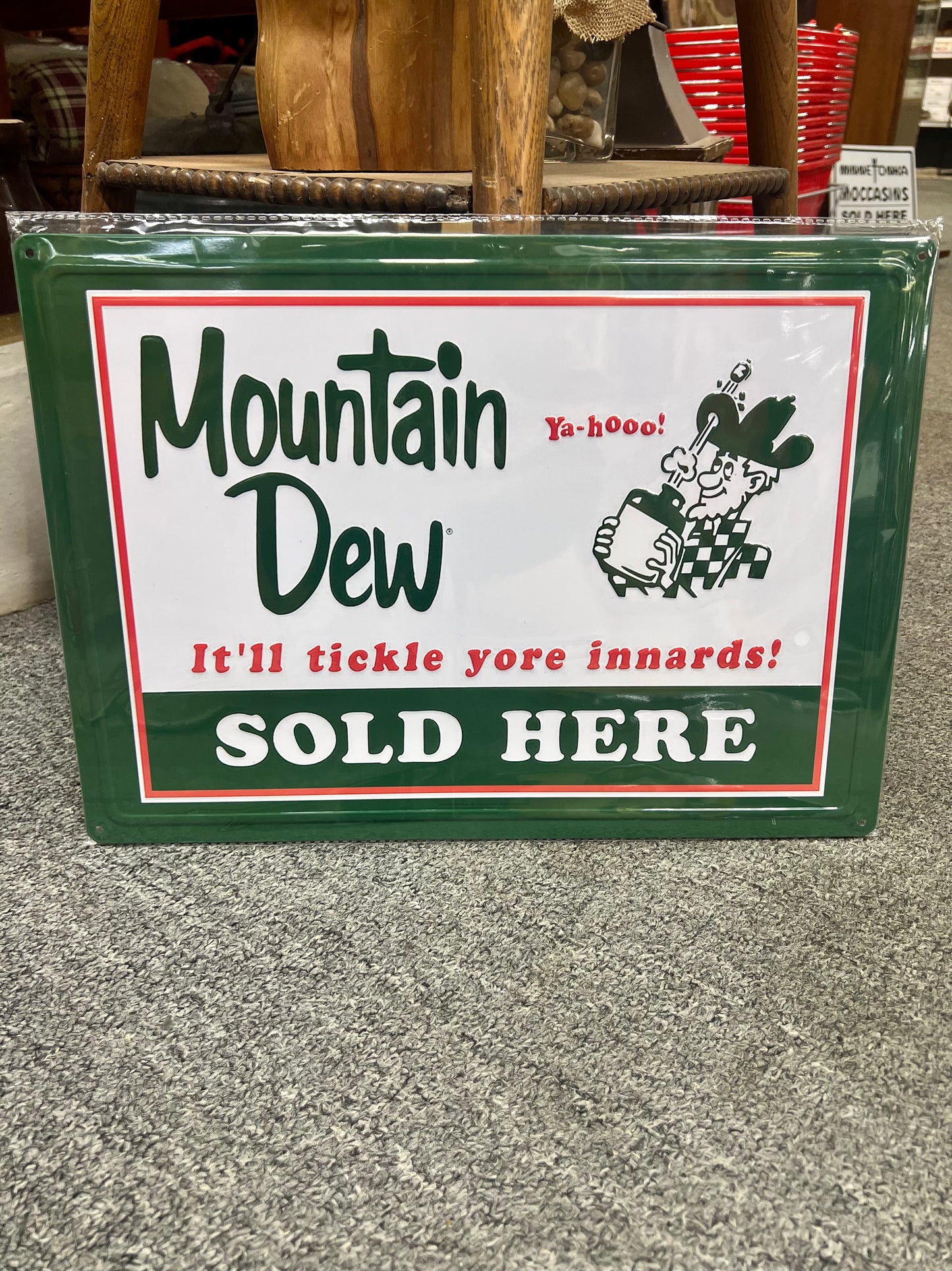Mountain Dew Sold Here Metal Sign