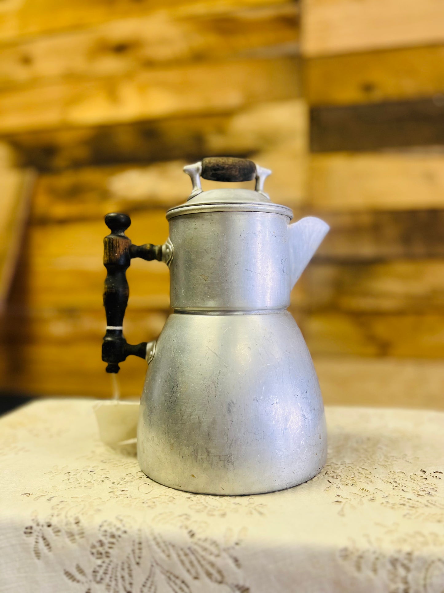 Vintage Wear-Ever Aluminum Stove Top Percolator