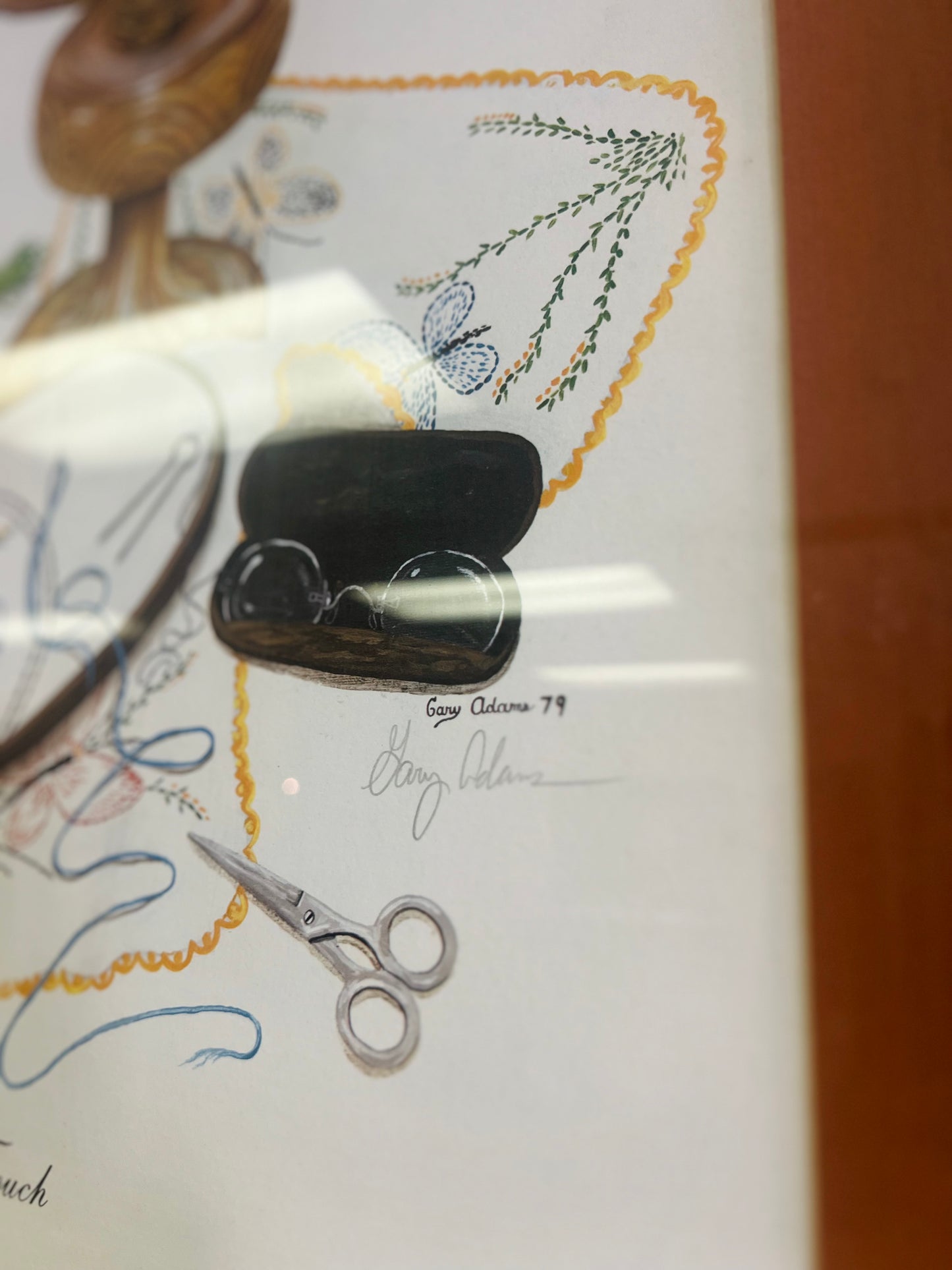 Vintage ''A Lady's Touch'' Frame By a Kentucky Artist