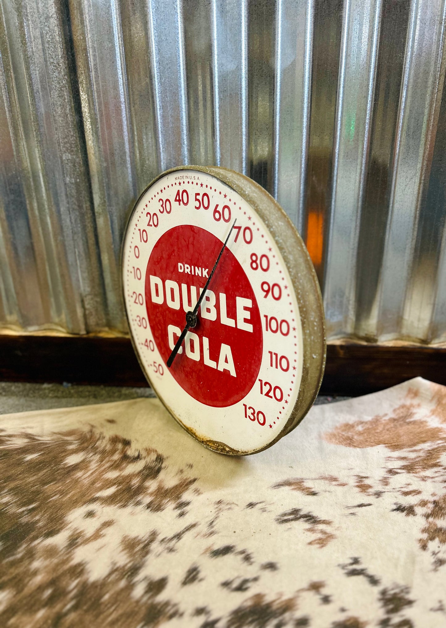 Vintage 1950's Drink Double Cola Clock