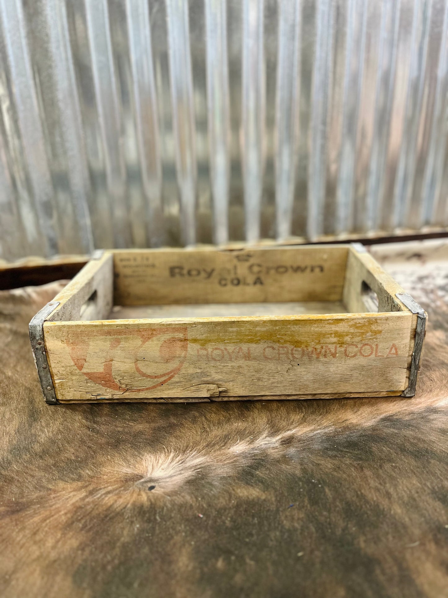 Vintage 8-74 "RC" Royal Crown Cola Crate