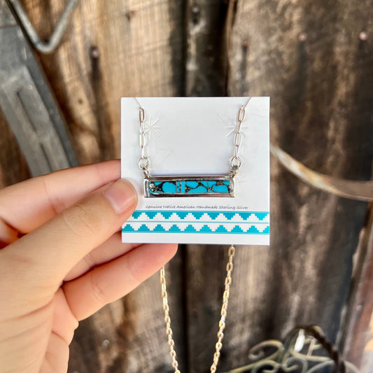 Turquoise Bar Necklace