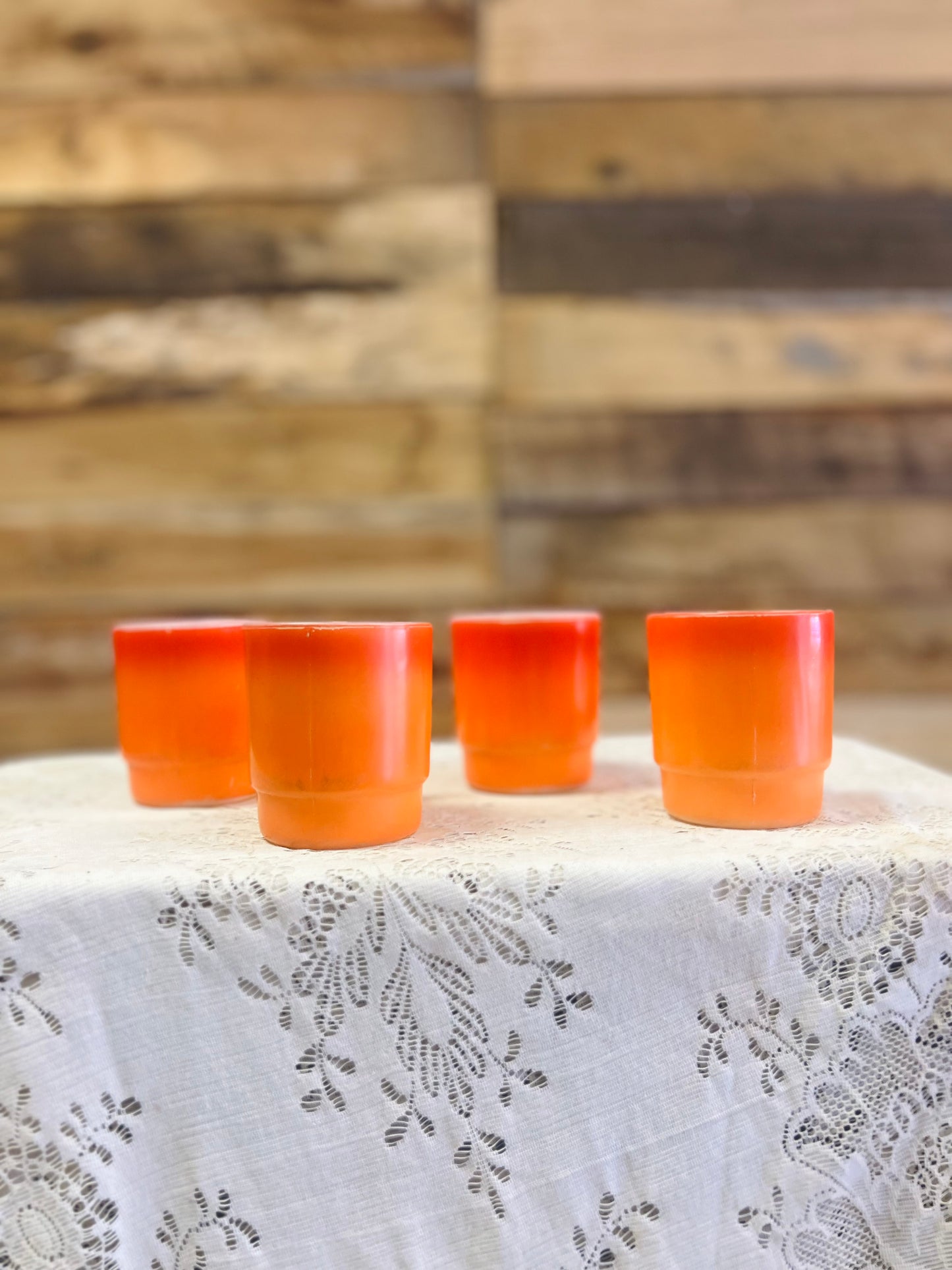 Vintage Set of Four Fire King Mugs