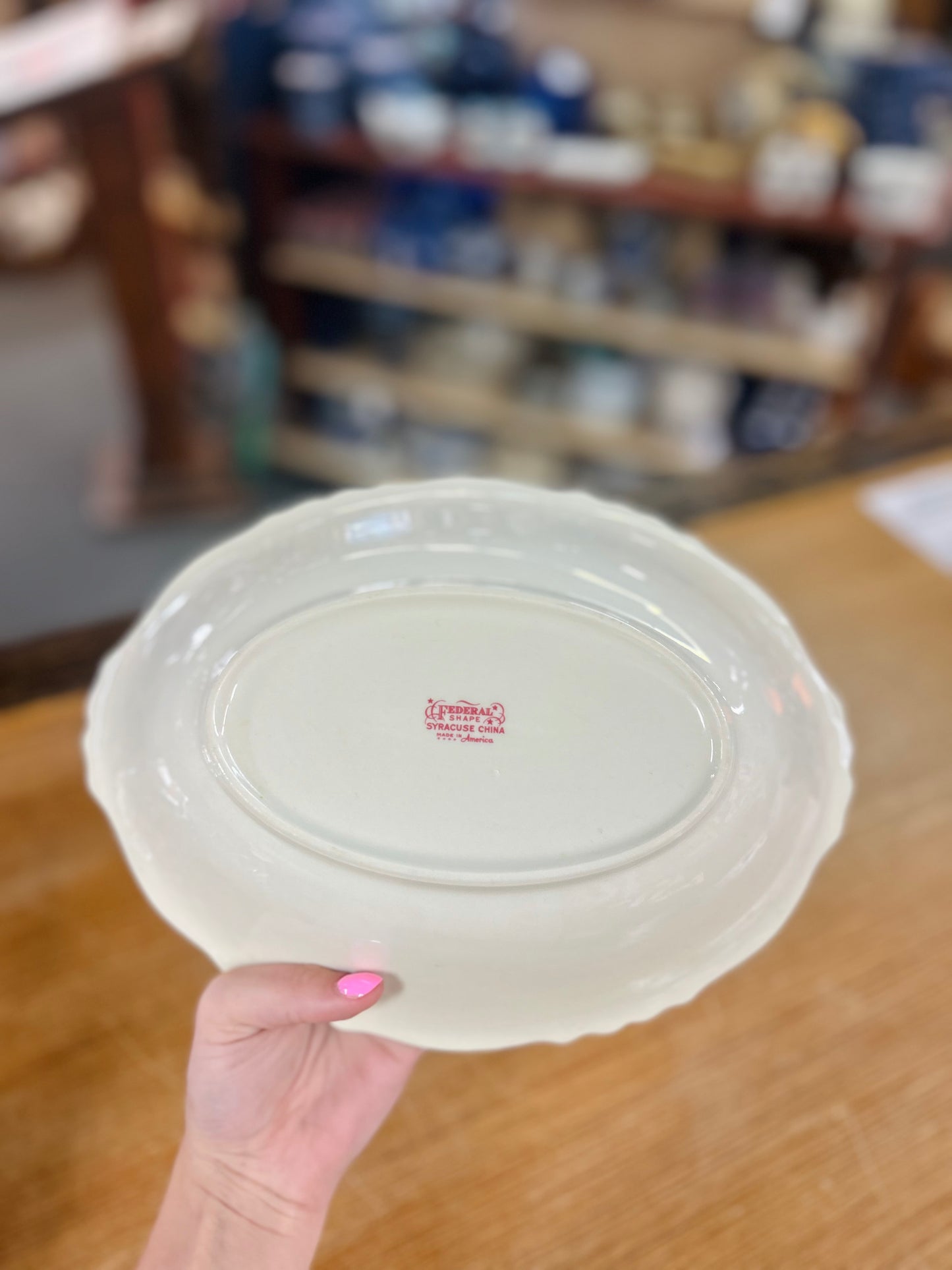 Vintage Syracruse China Carvel Pattern Vegetable Bowl