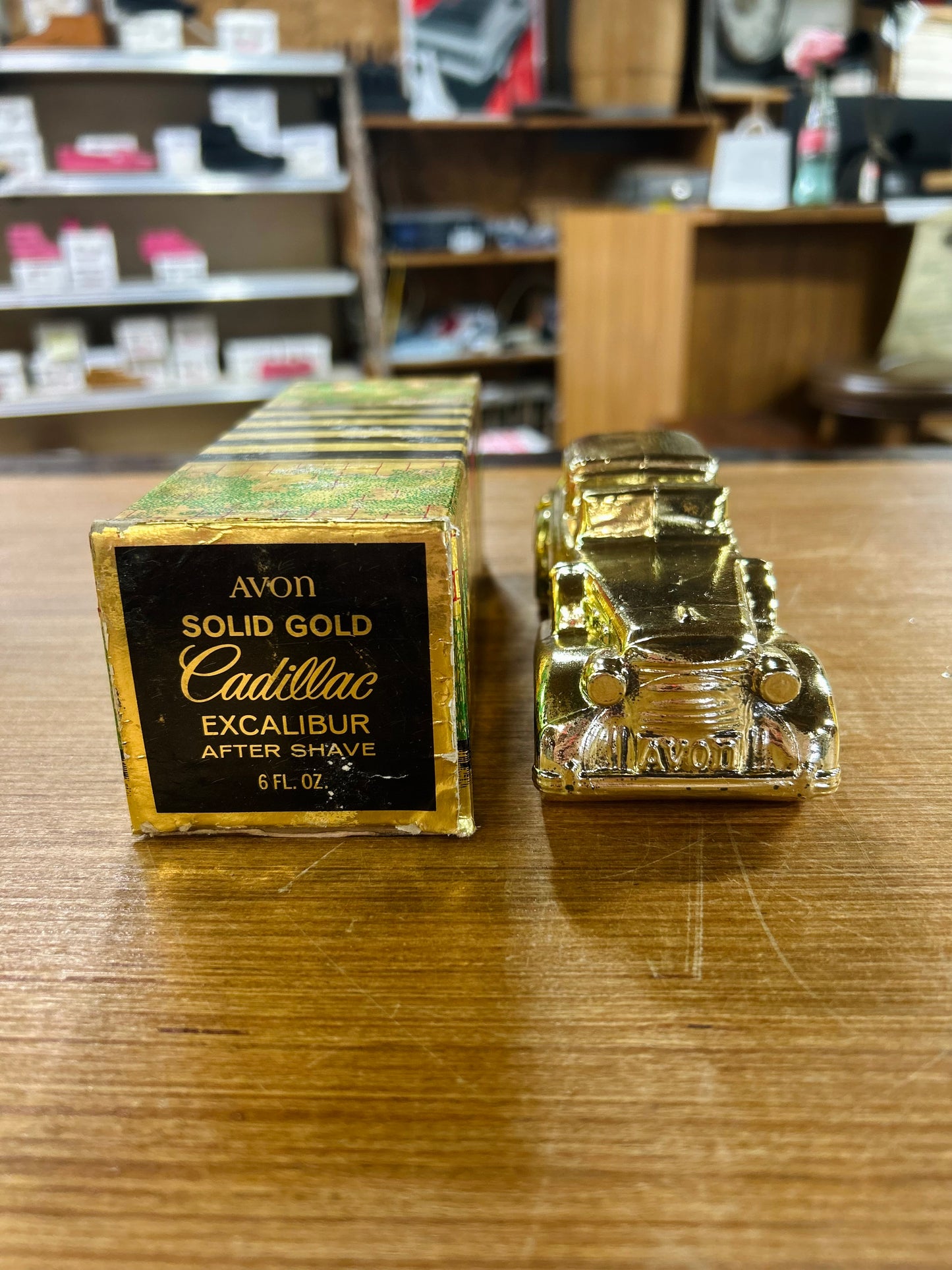 Vintage Avon Solid Gold Cadillac Full w/ Box