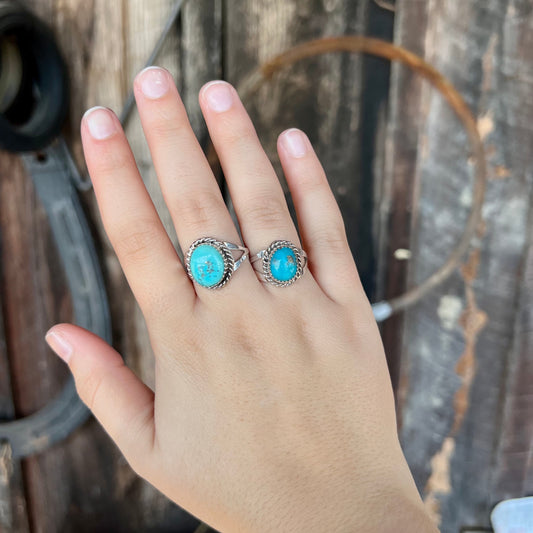 Round Turquoise Ring