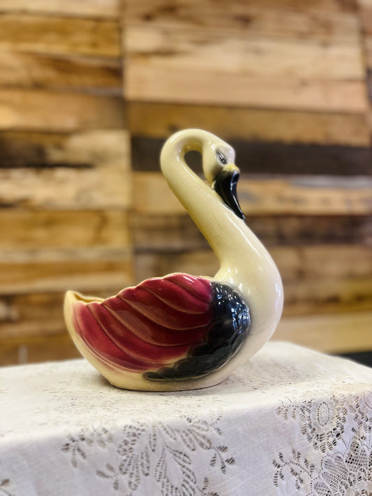 Vintage Large Swan Planter