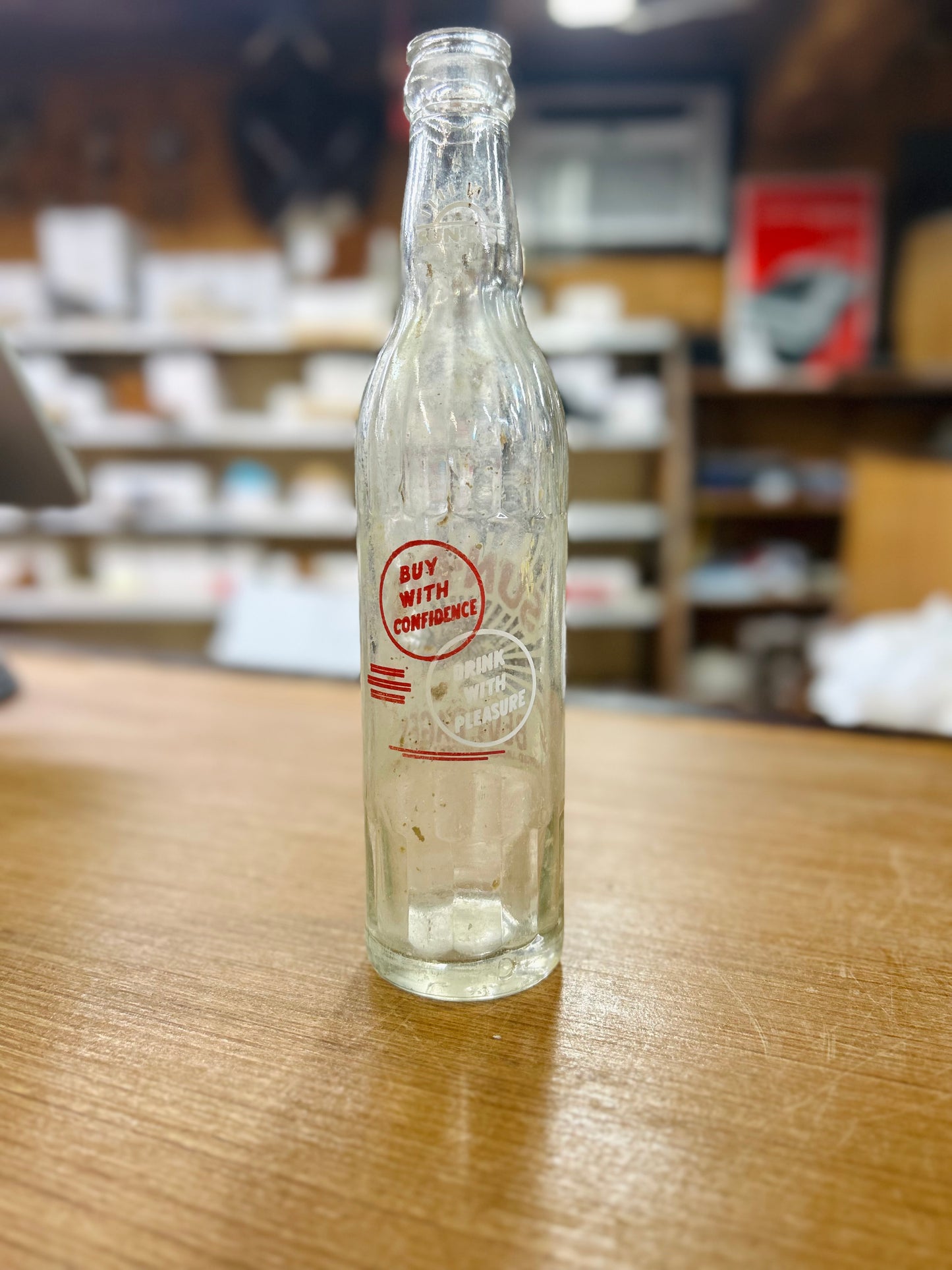 Vintage 1960's Sunrise Beverges  Bottle
